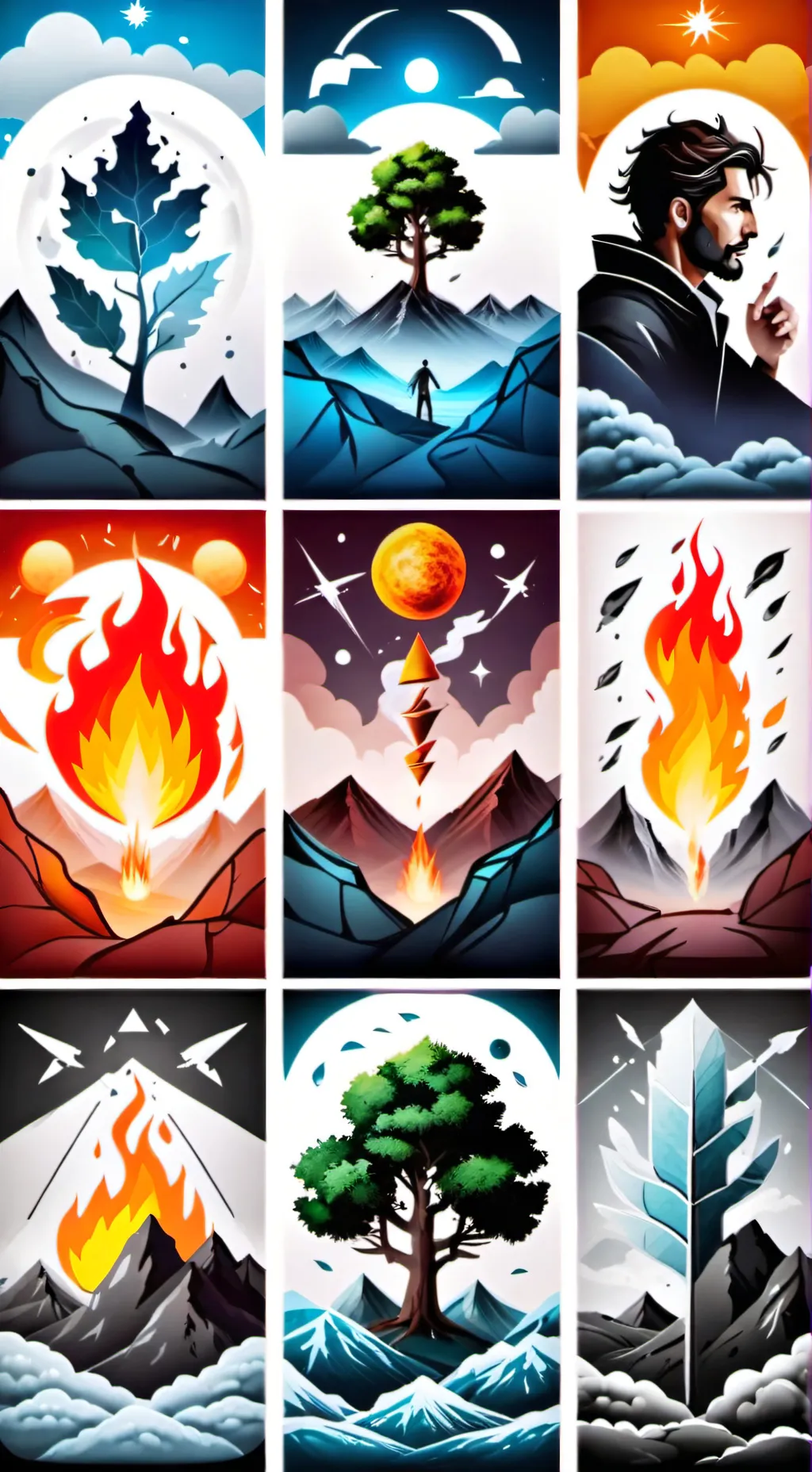 ai character: Elemental 2 background