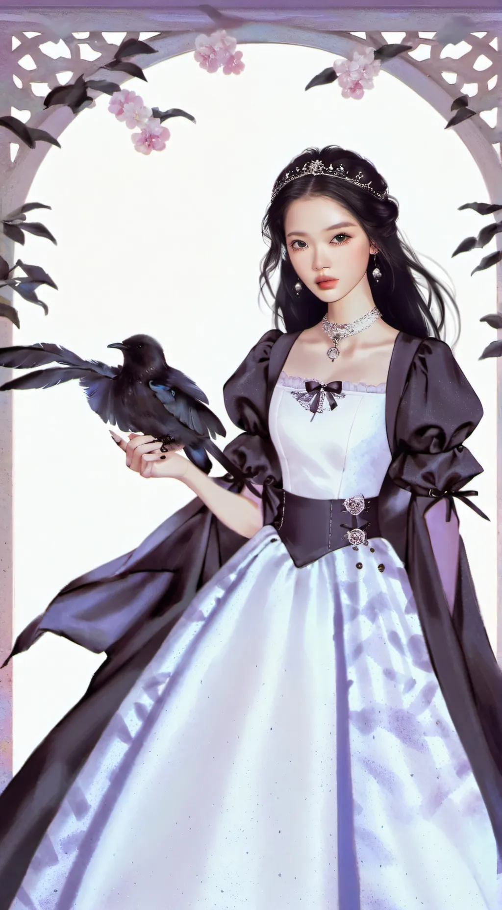 ai character: black pink pick me background