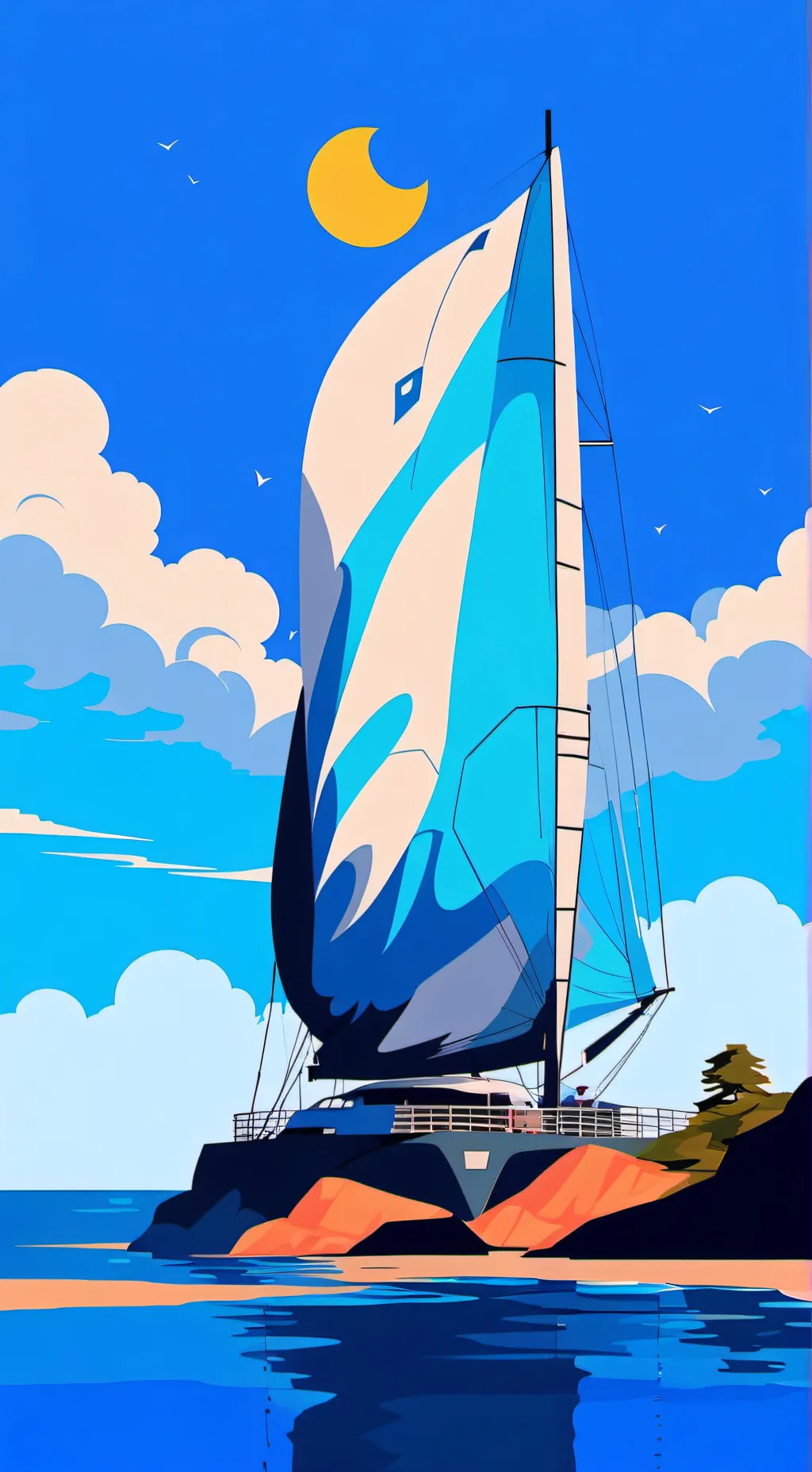 ai character: Skz (beach day)  background