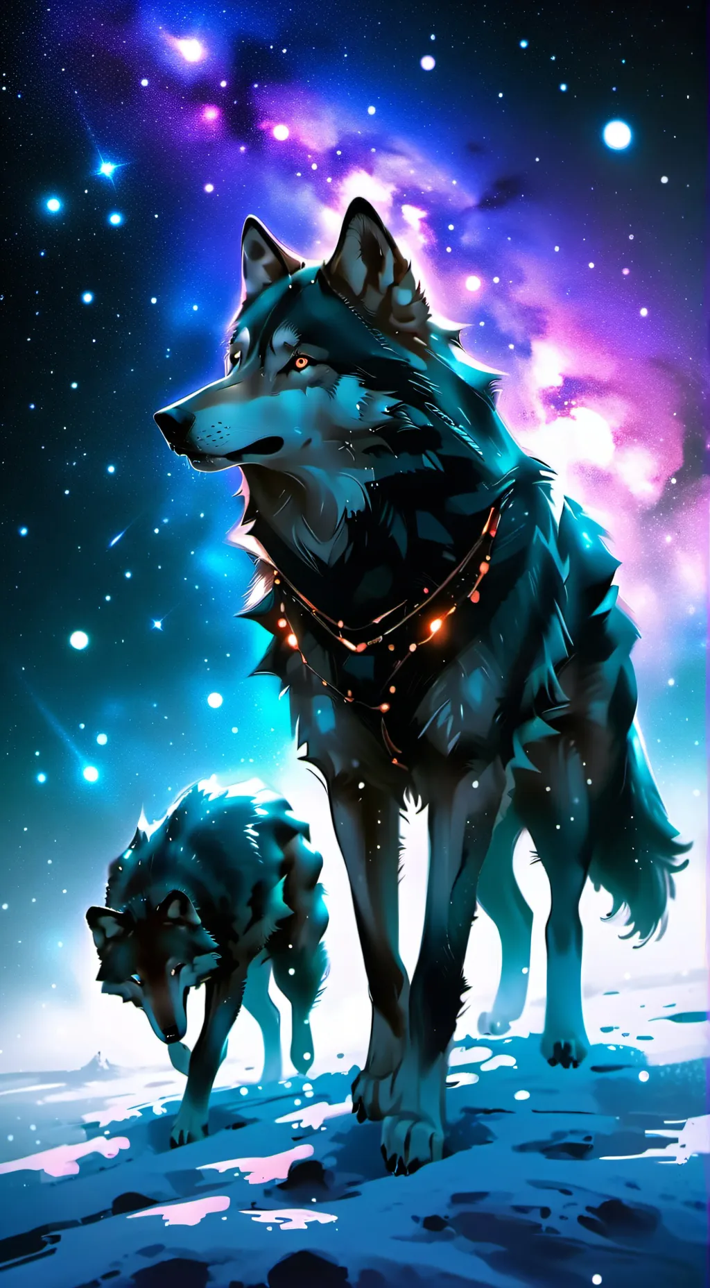 ai character: wolf background