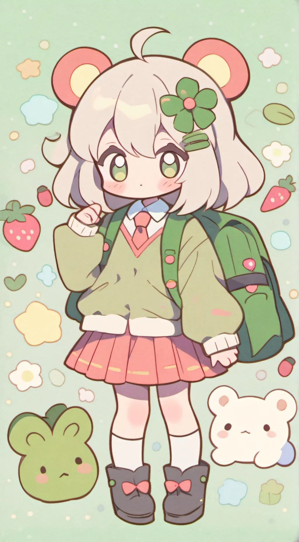 ai character: SKJB 3 cerdik background