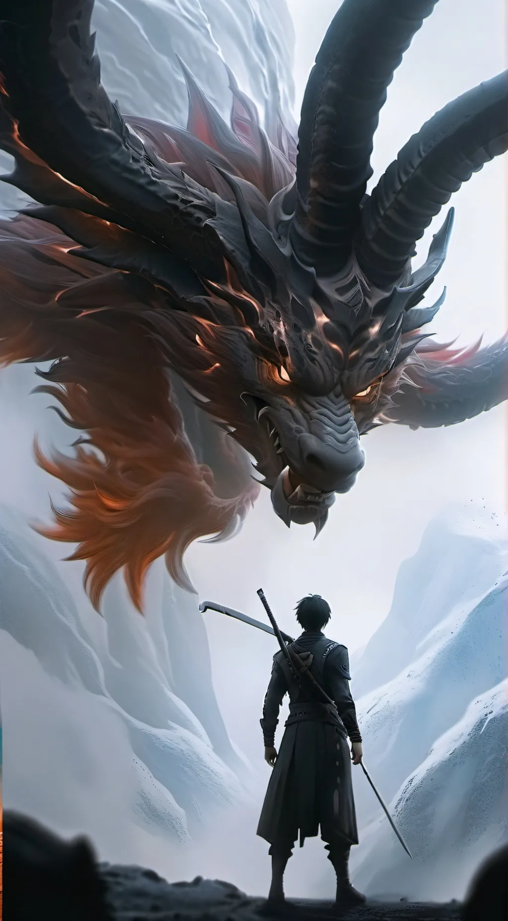 ai character: mha dragon  background