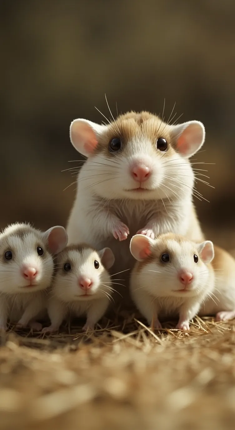 ai character: familia hamster  background