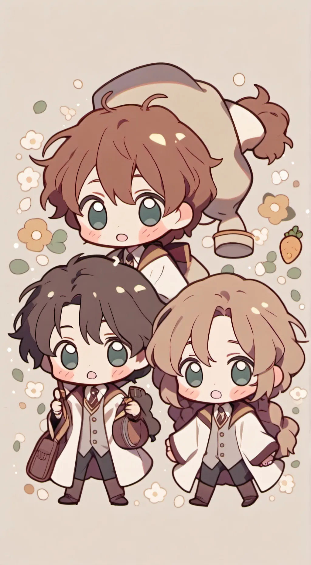 ai character: Hogwarts birthday background