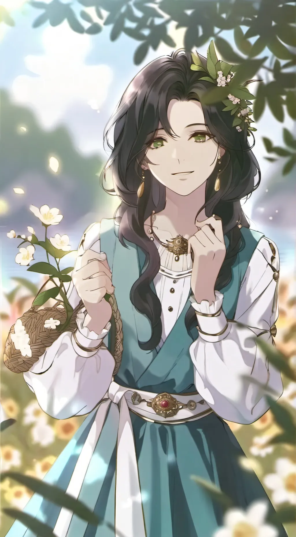 ai character: sunny background