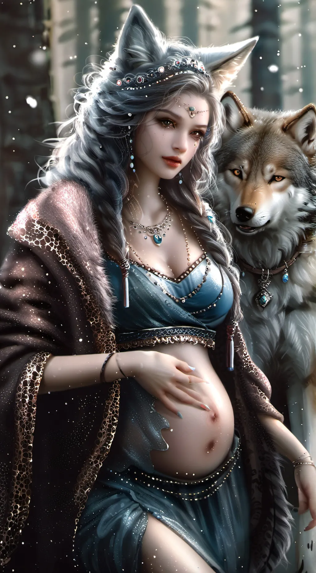 ai character: Luna background