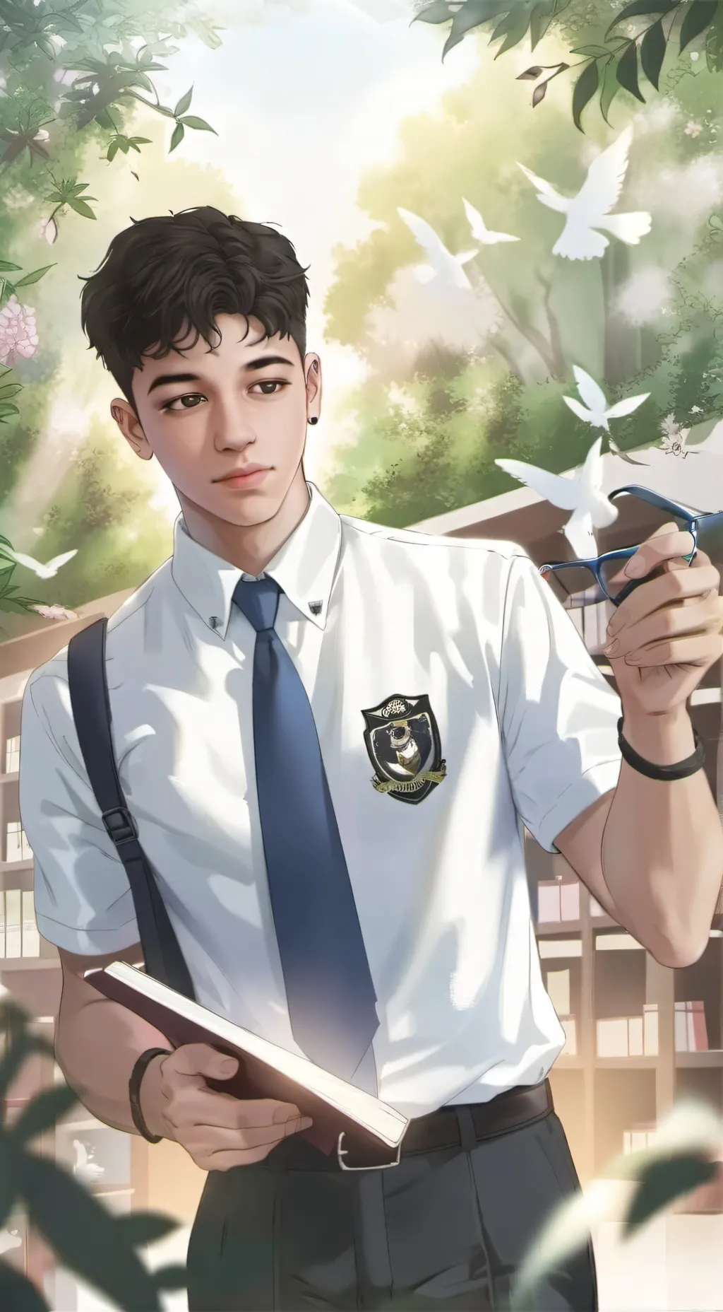 ai character: Adrian Fernández  background