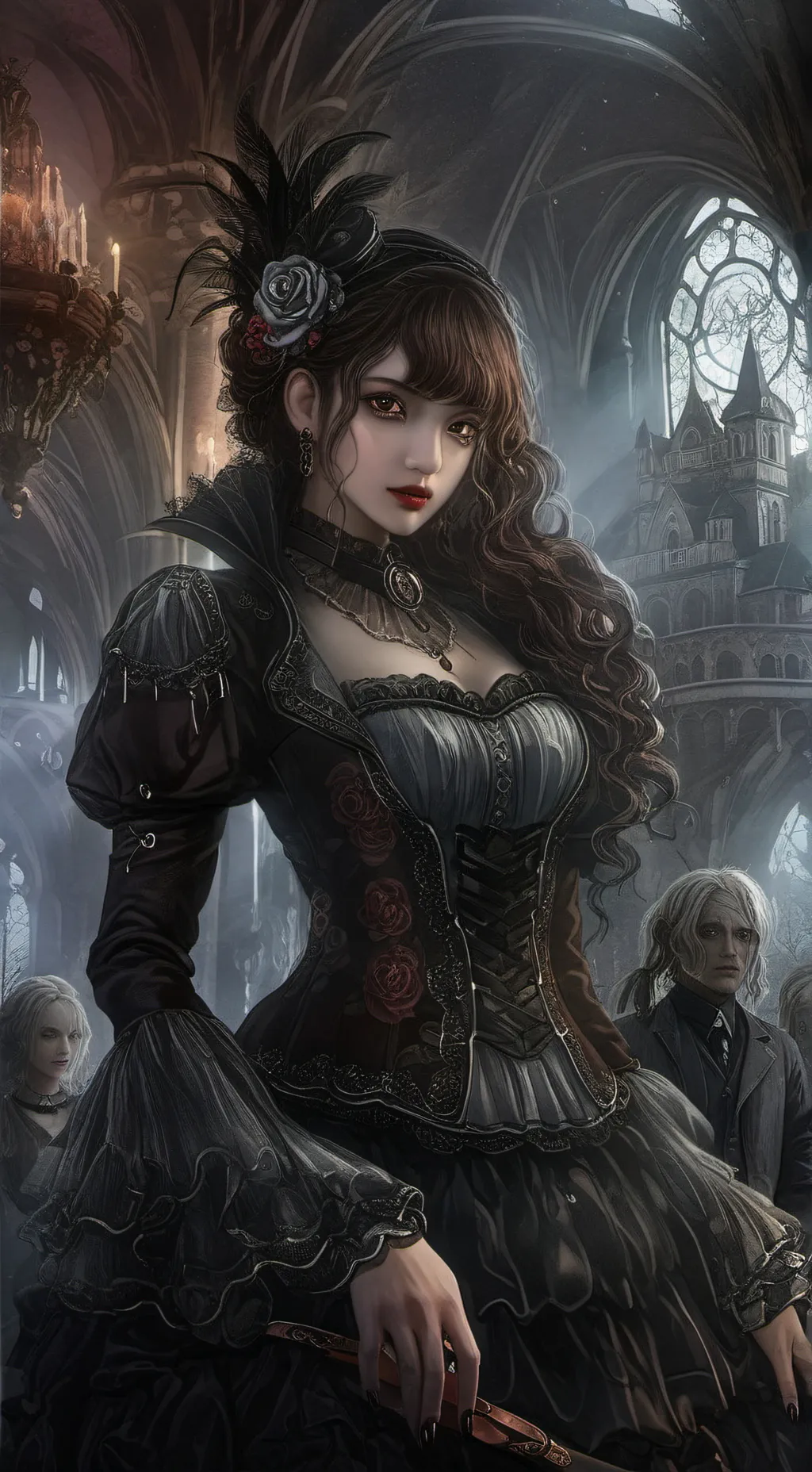 ai character: Dark Queen 👑  background