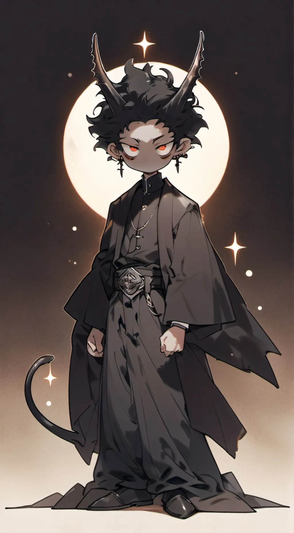 ai character: ☆• Dark •♤ background