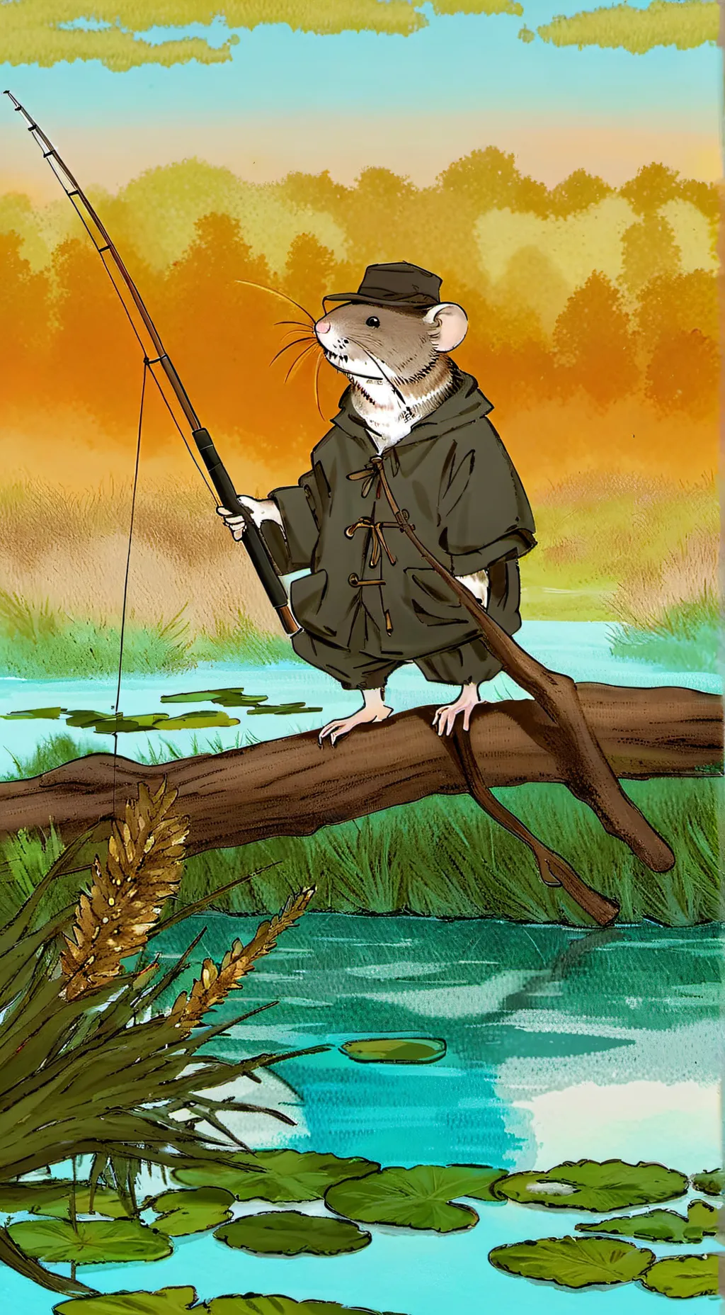 ai character: Gopher rat background