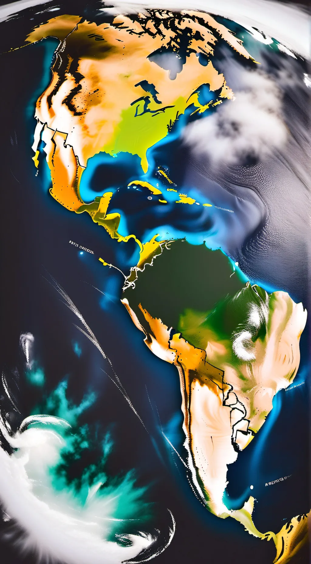 ai character: américa do sul background