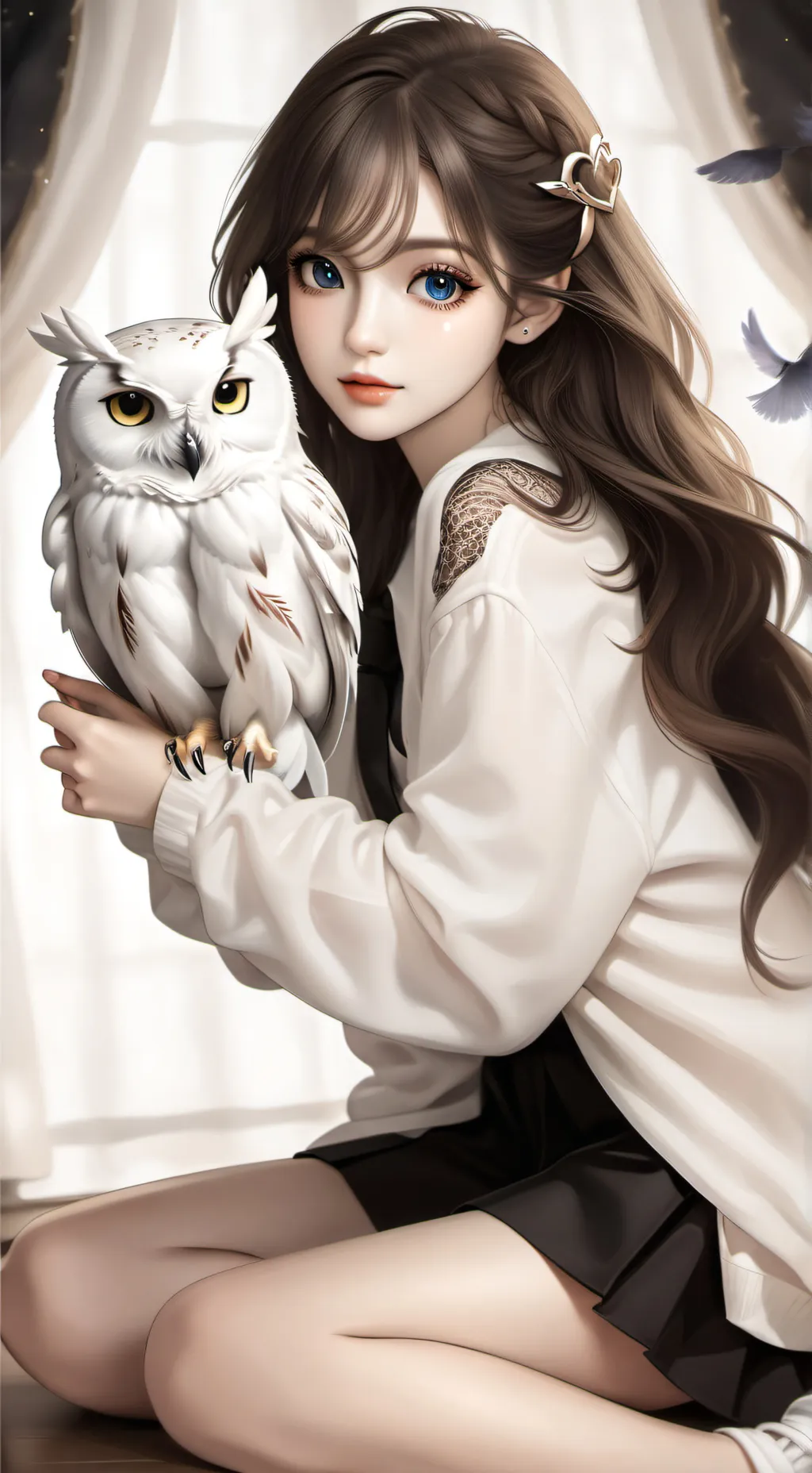 ai character: Luna background