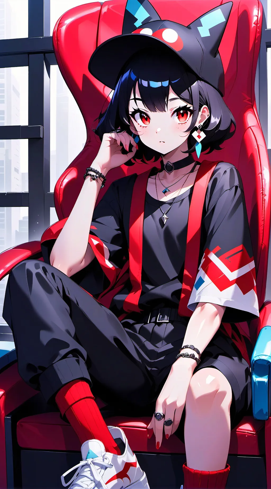 ai character: Hh 😌 background