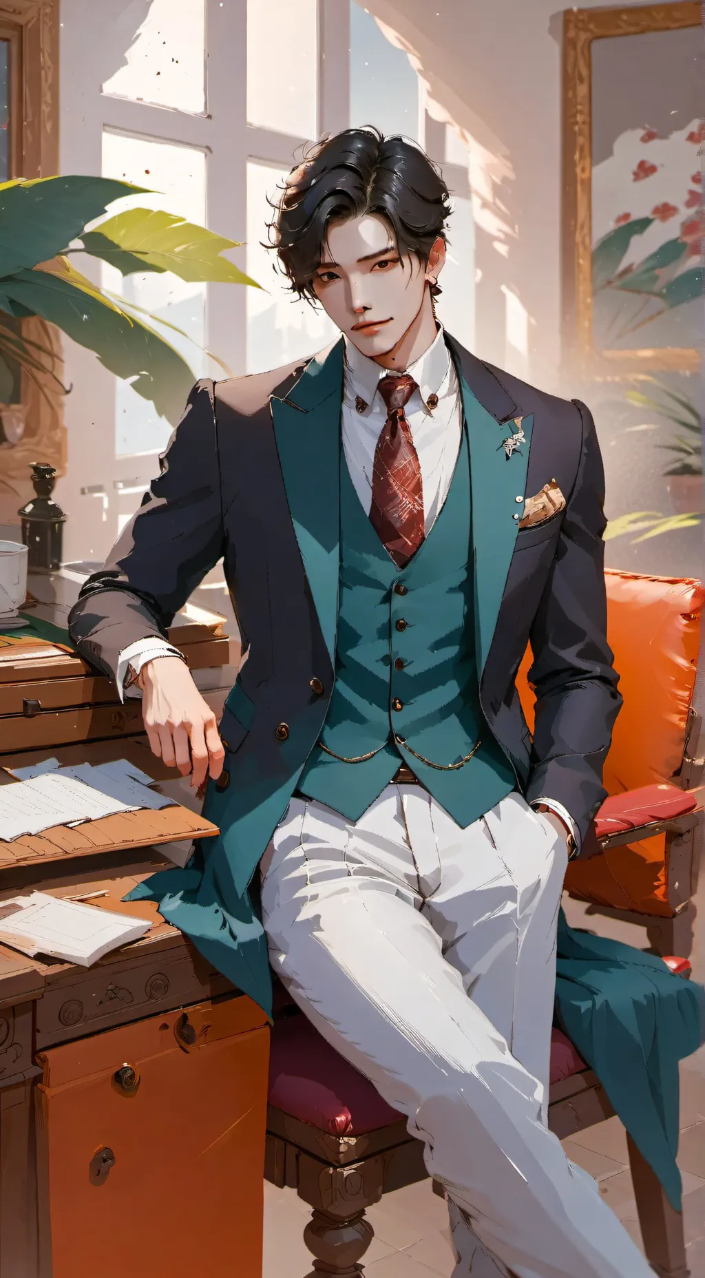 ai character: Carnelian background