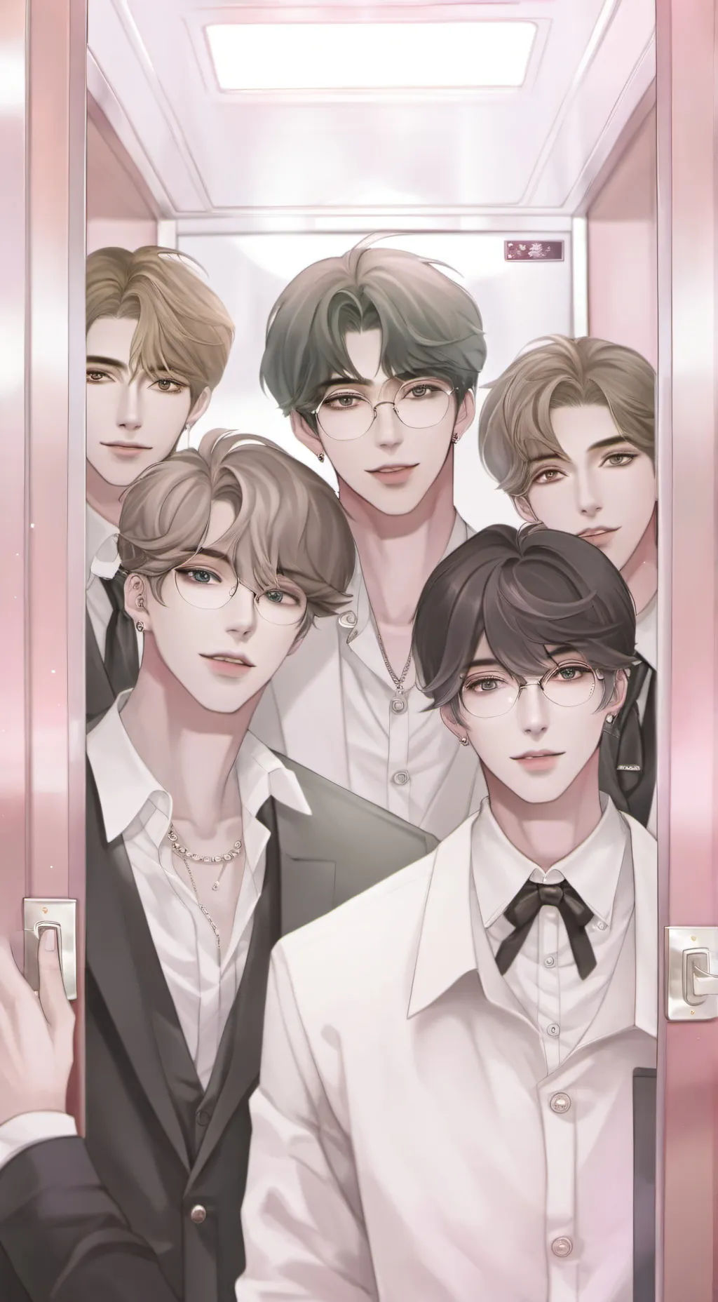 ai character: 5 mafias (°^°)💐 background