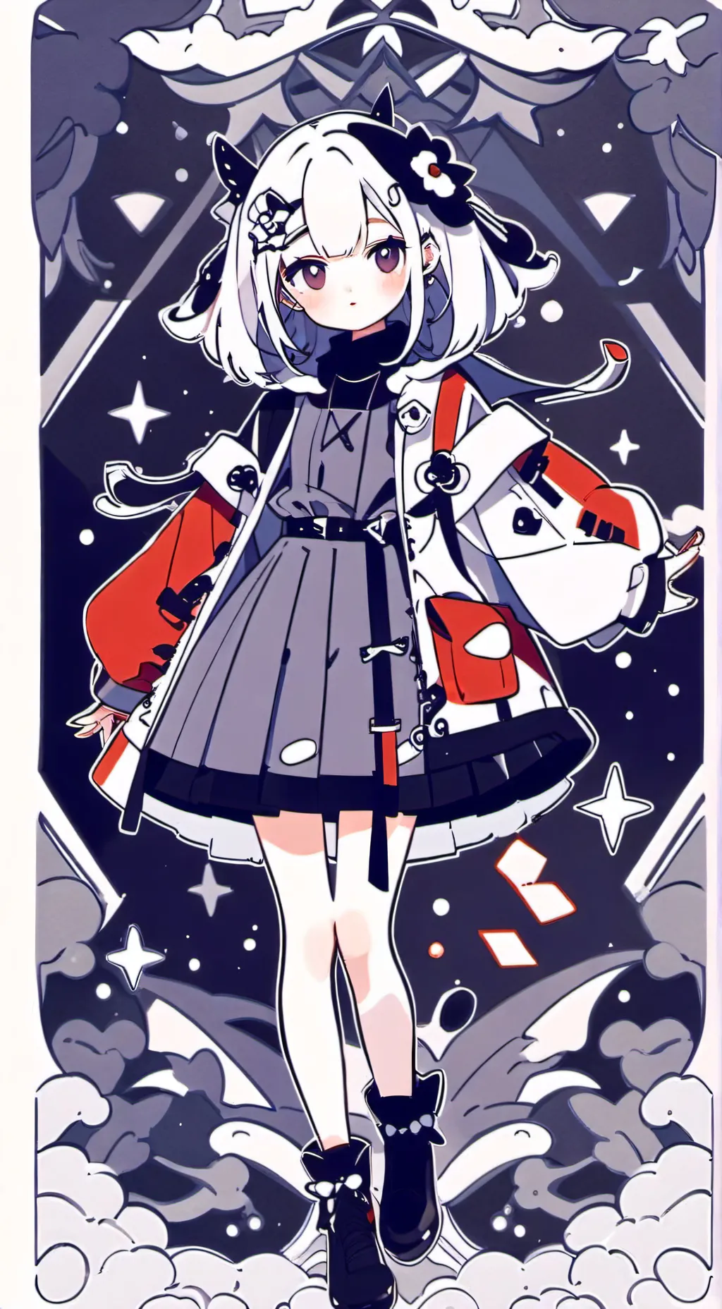 ai character: Mha new girl background