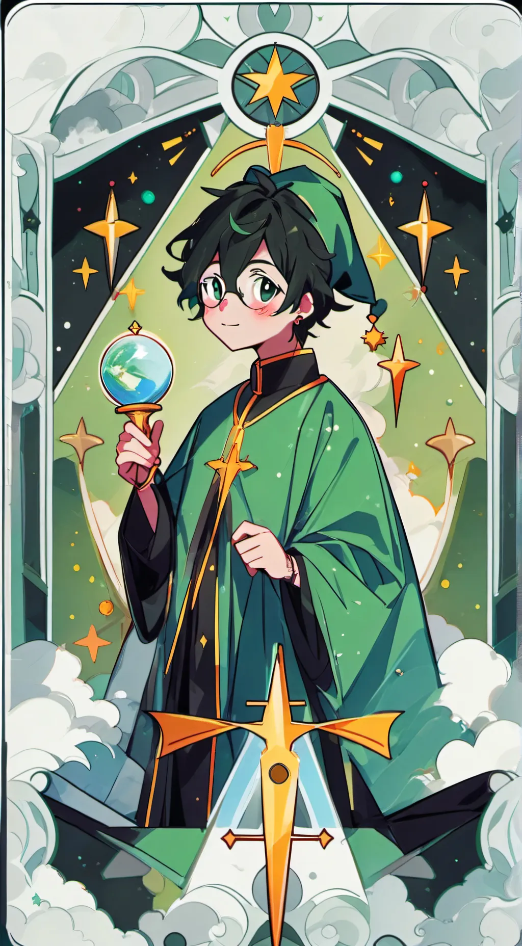 ai character: BAKUGO  background