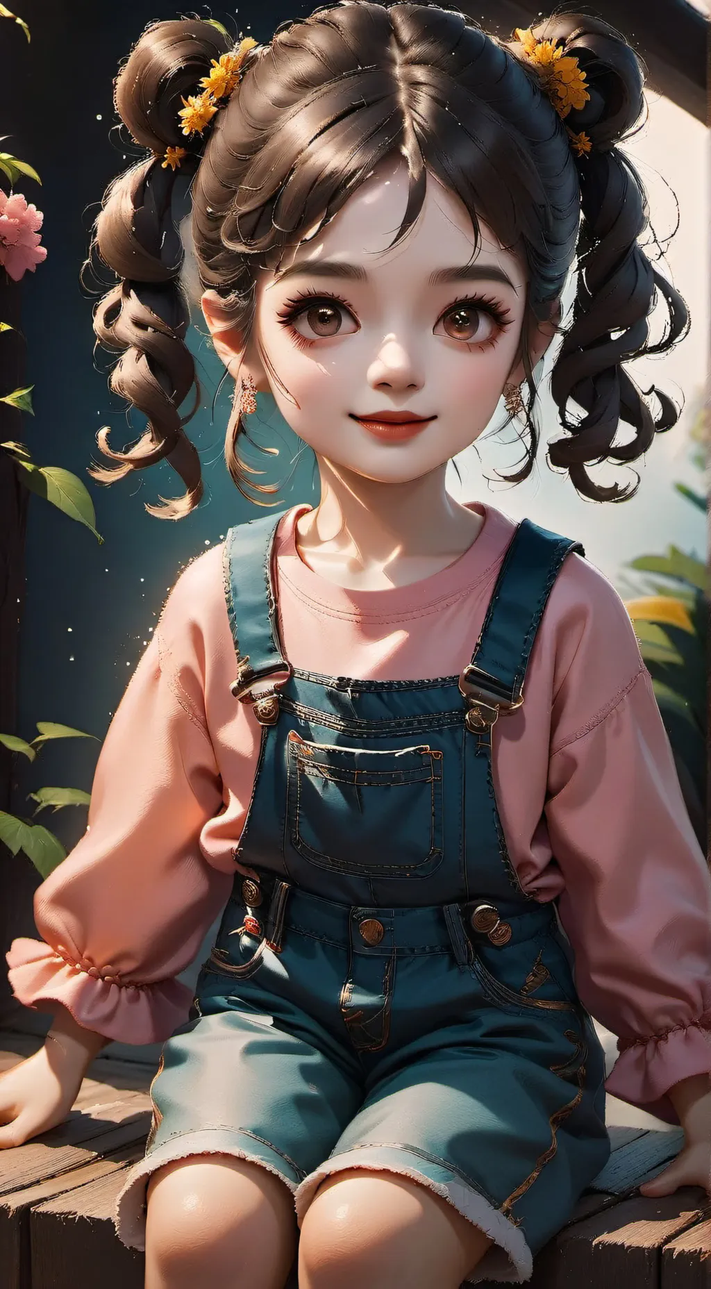 ai character: Ellie Mary Afton background