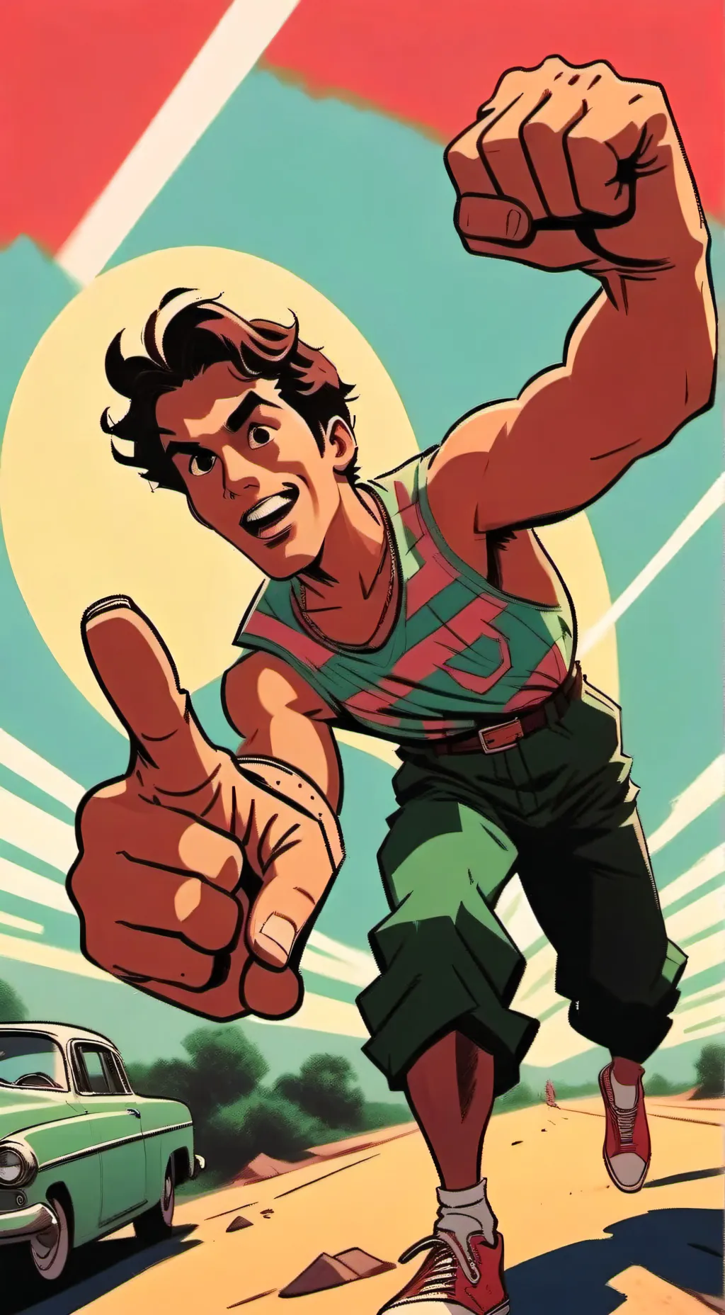 ai character: Matthew qurew  background