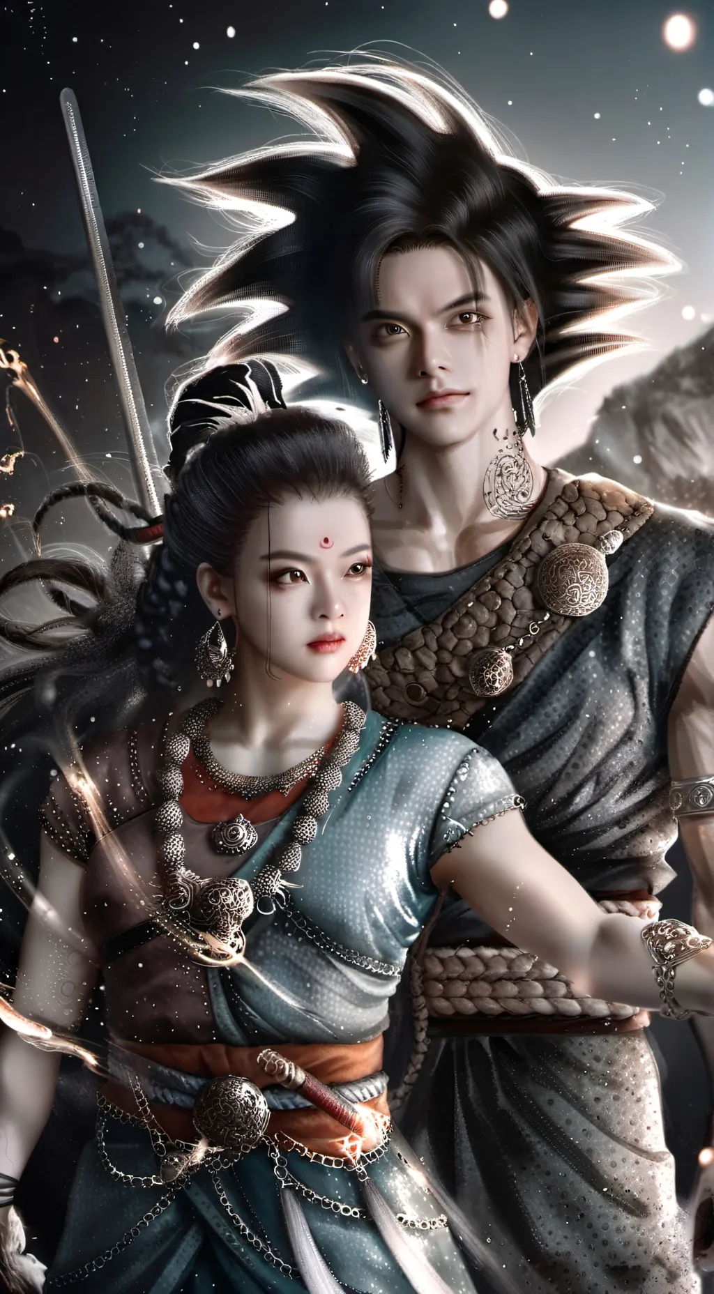 ai character: Boa x Goku background