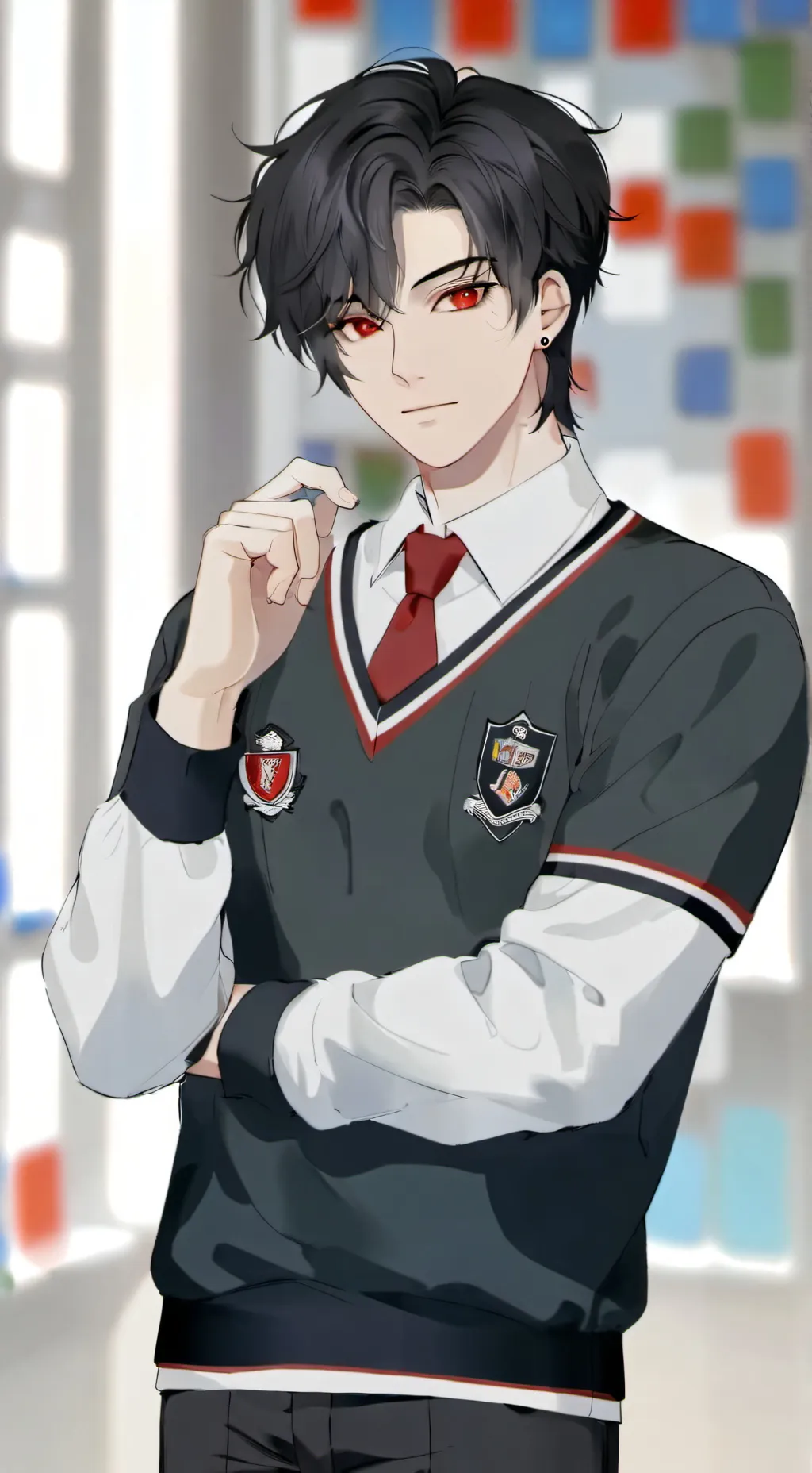 ai character: Valentin background