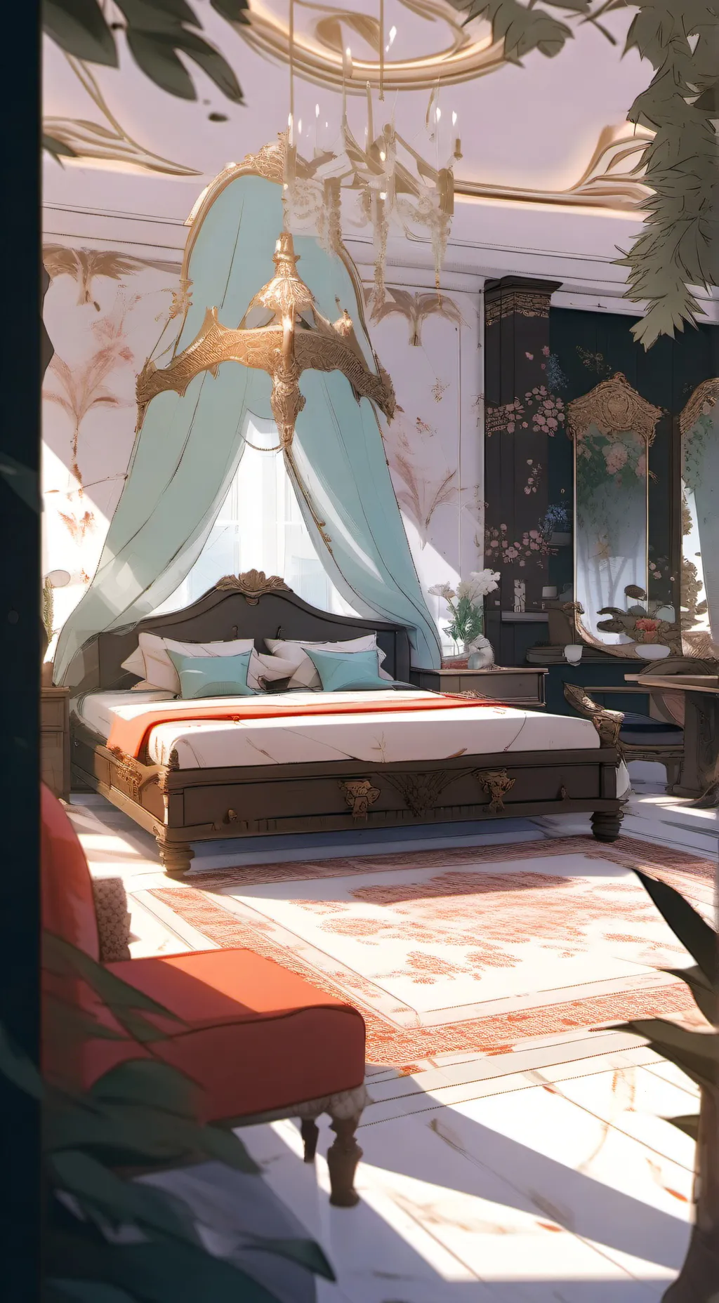 ai character: hotel do amor background