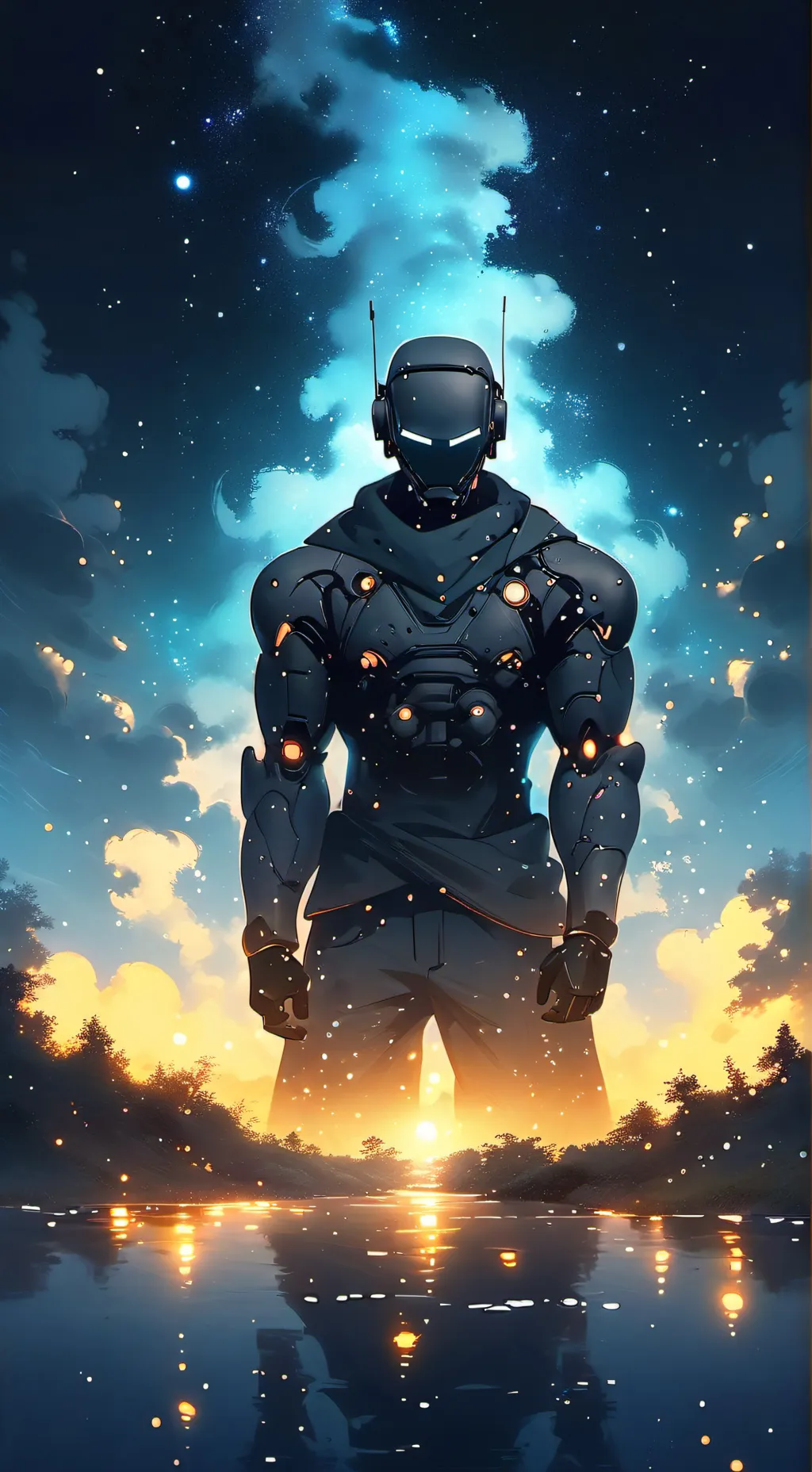 ai character: Murder drones Ig background