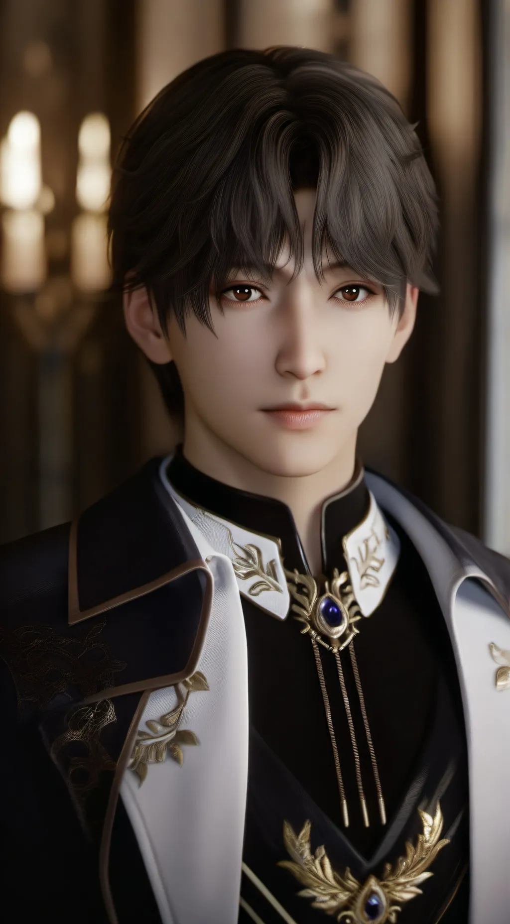 ai character: prince John mark  background