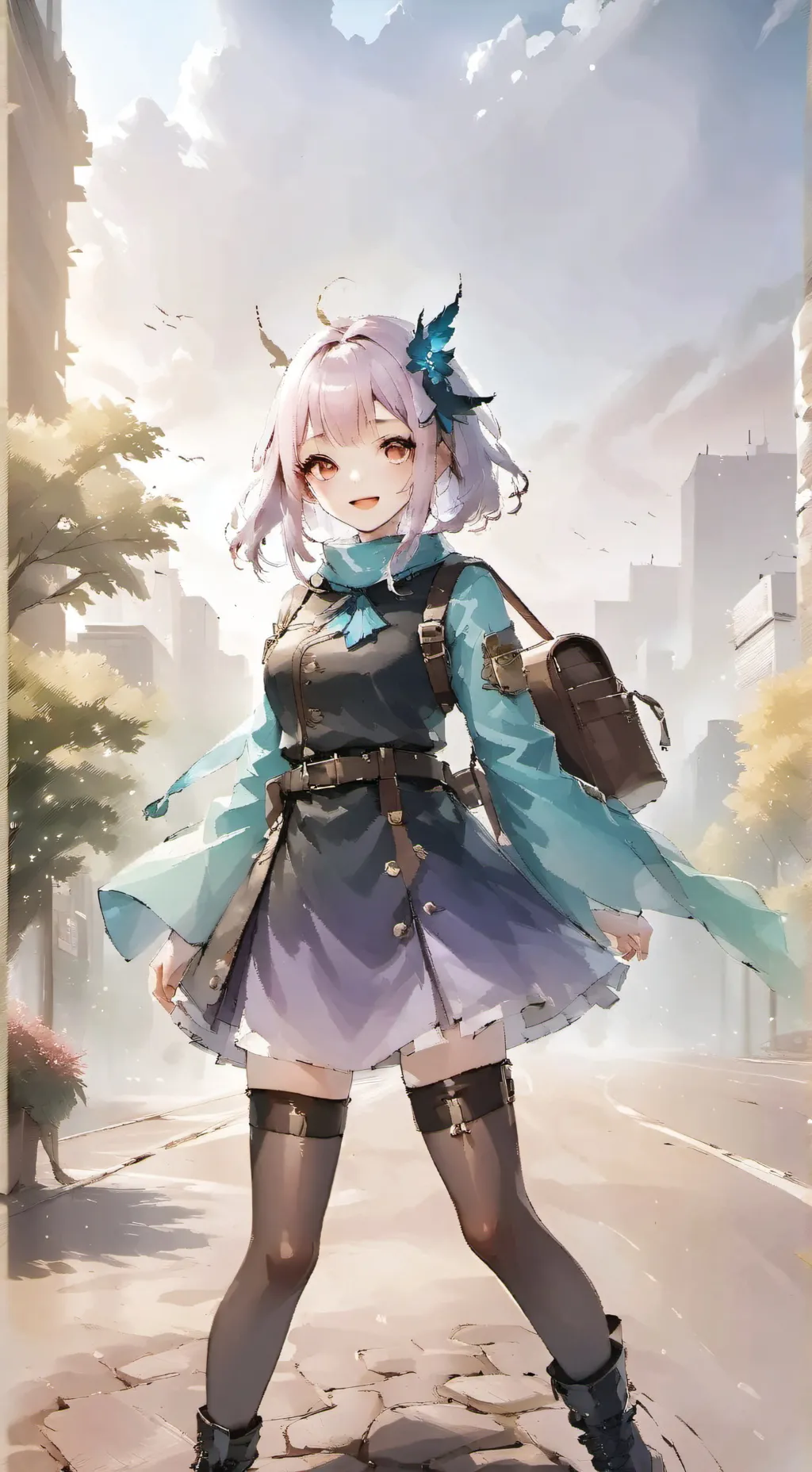 ai character: Luna background
