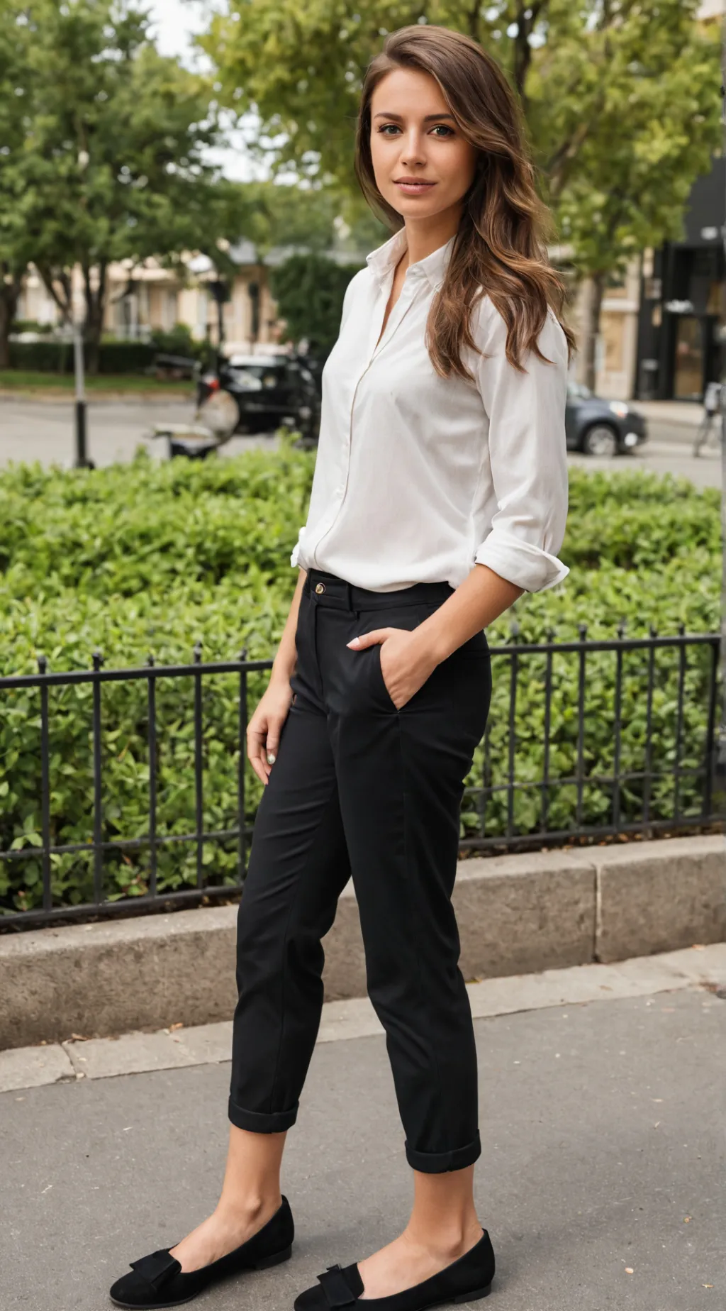 ai character: Angela  background