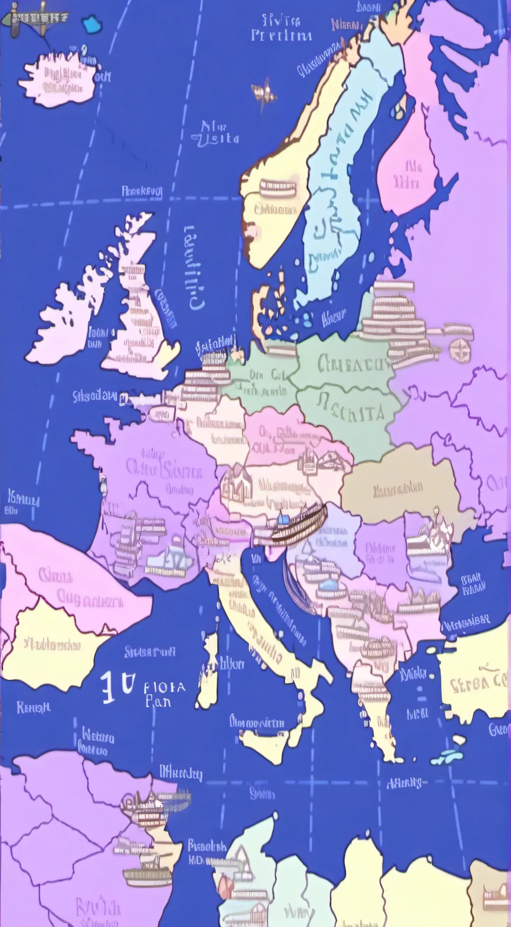 ai character: countryballs background