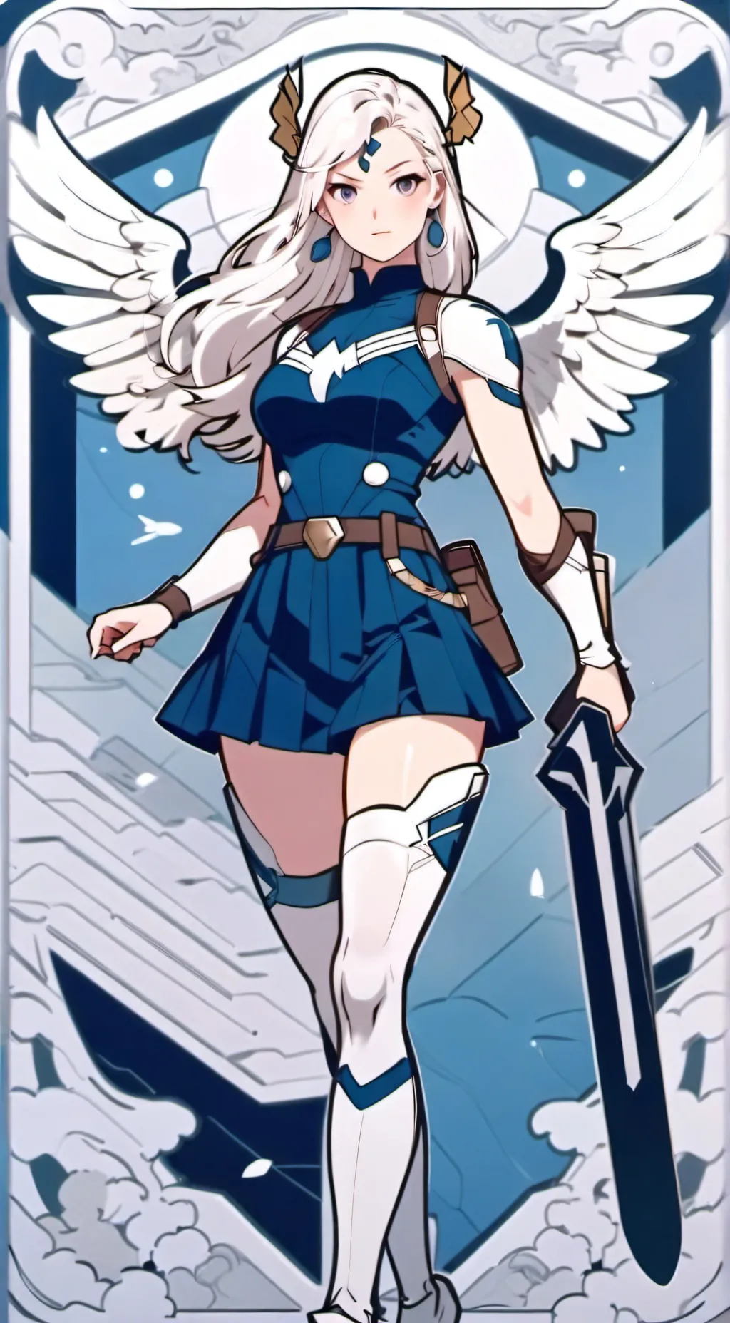 ai character: Valkyrie GG ⚔️💖 background