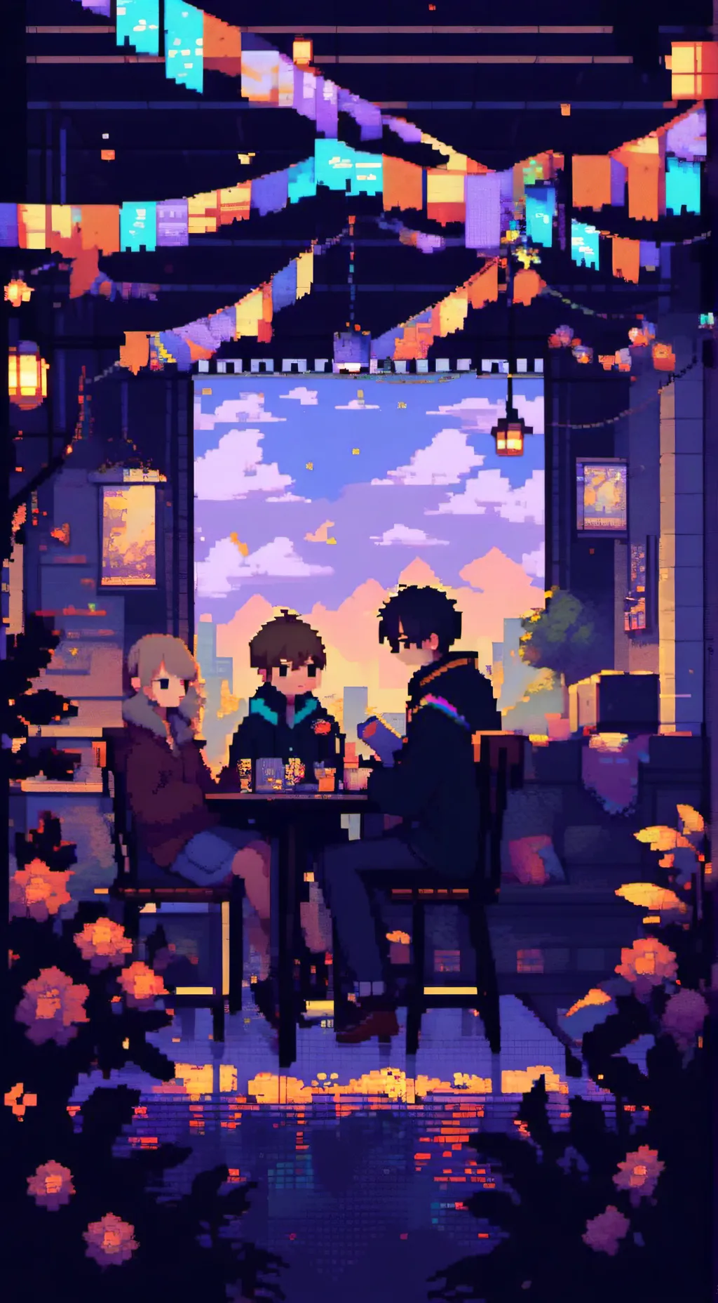 ai character: My friend group   background