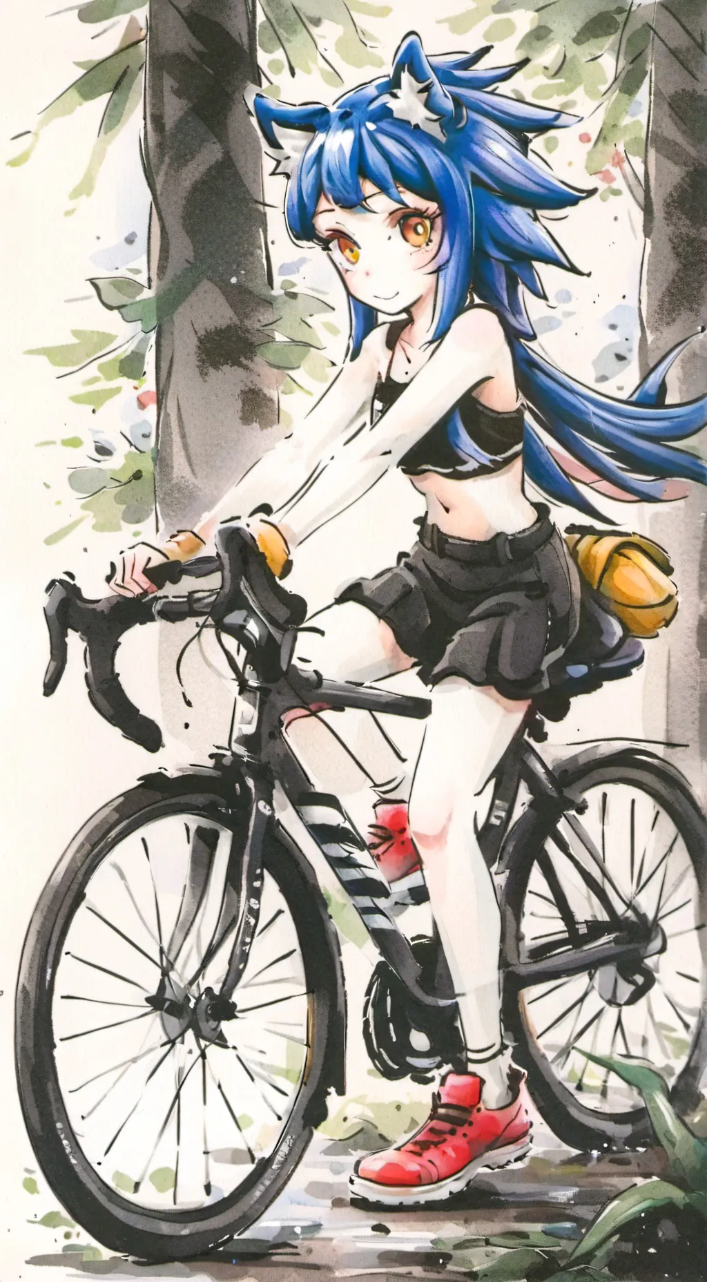 ai character: sônica  background