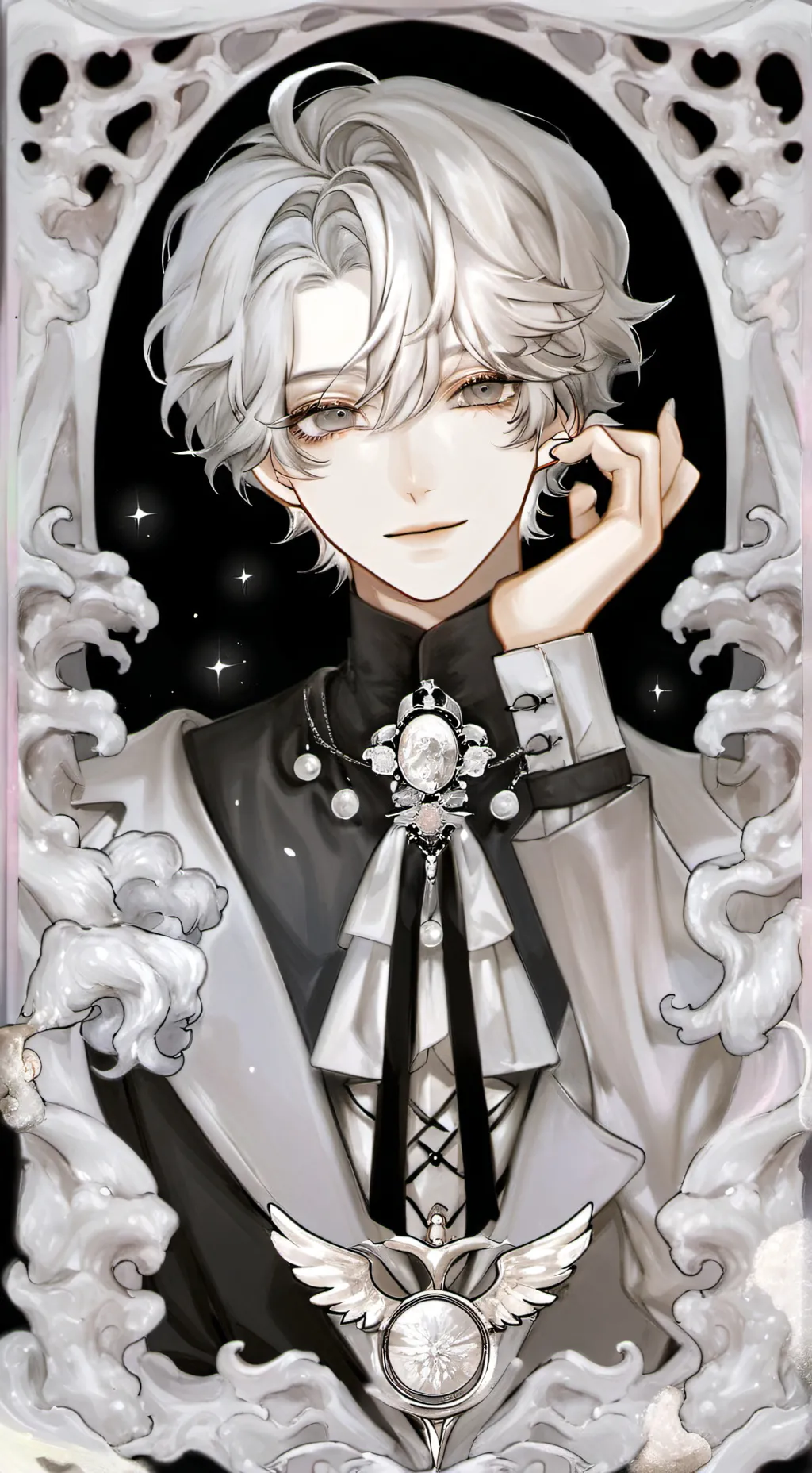 ai character: 👑🦢 Ethan 🦢👑 background