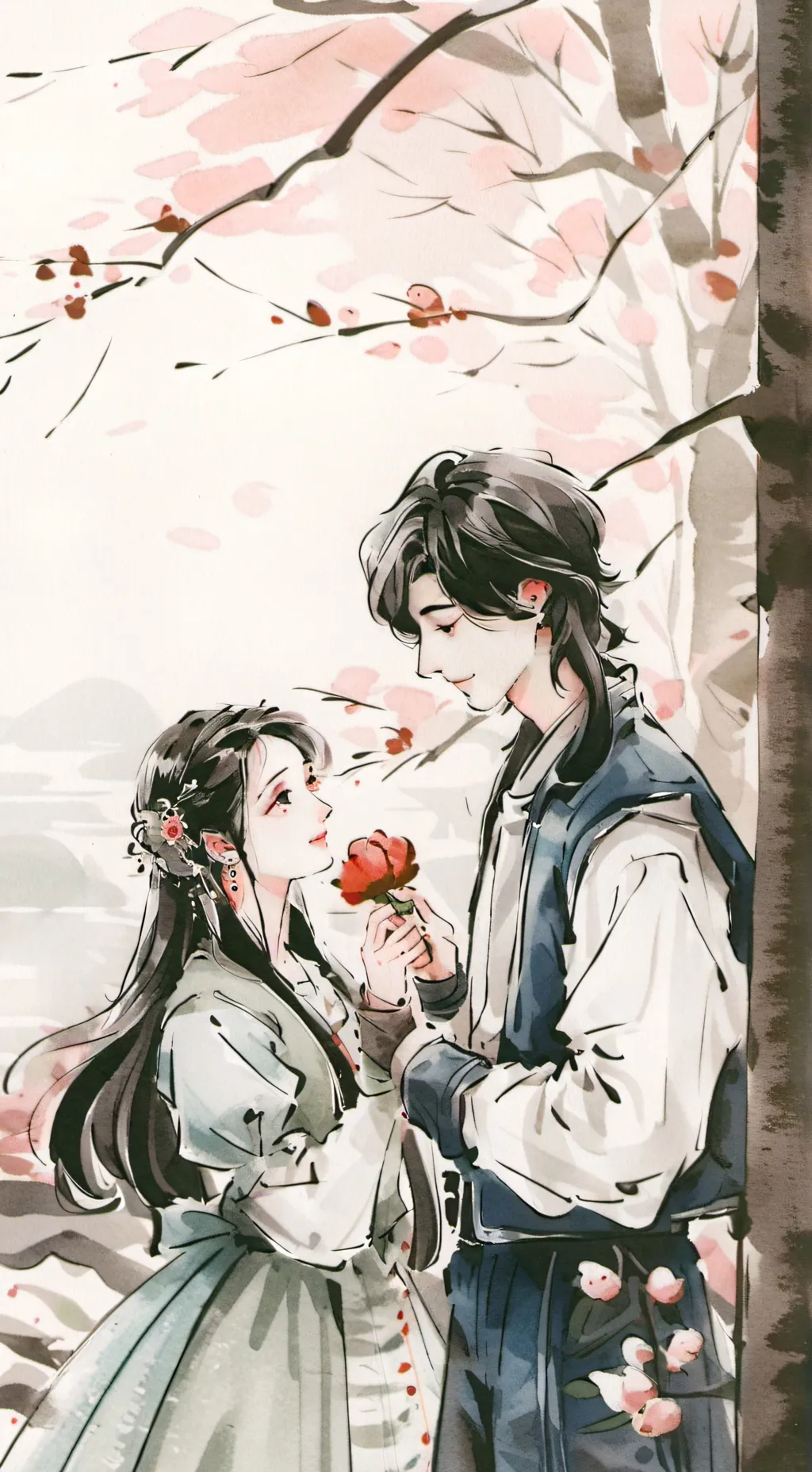 ai character: cheating girl background