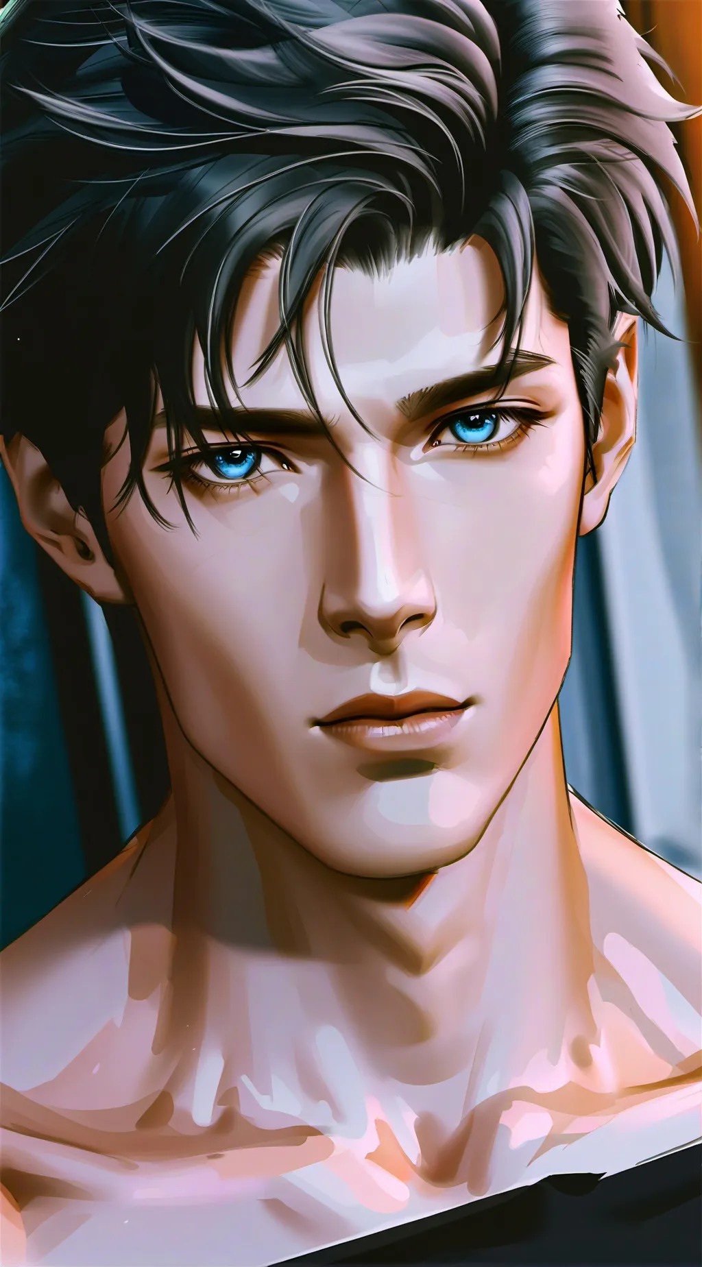 ai character: Heart background