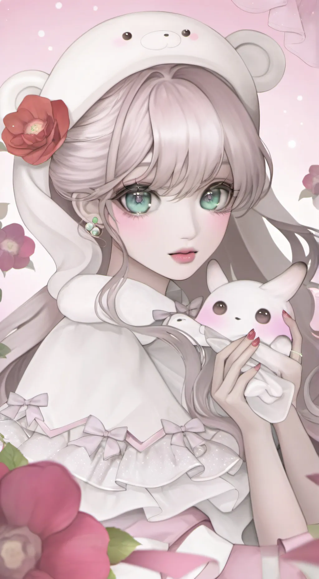 ai character: Cherry background