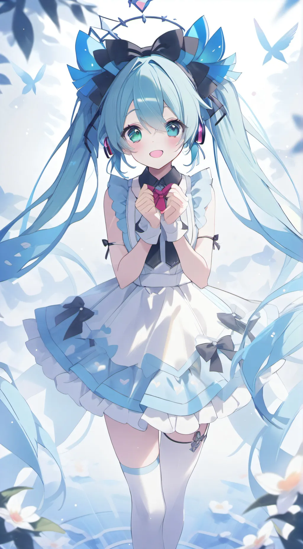 ai character: 💙🔥Hatsune Miku🔥💙 background