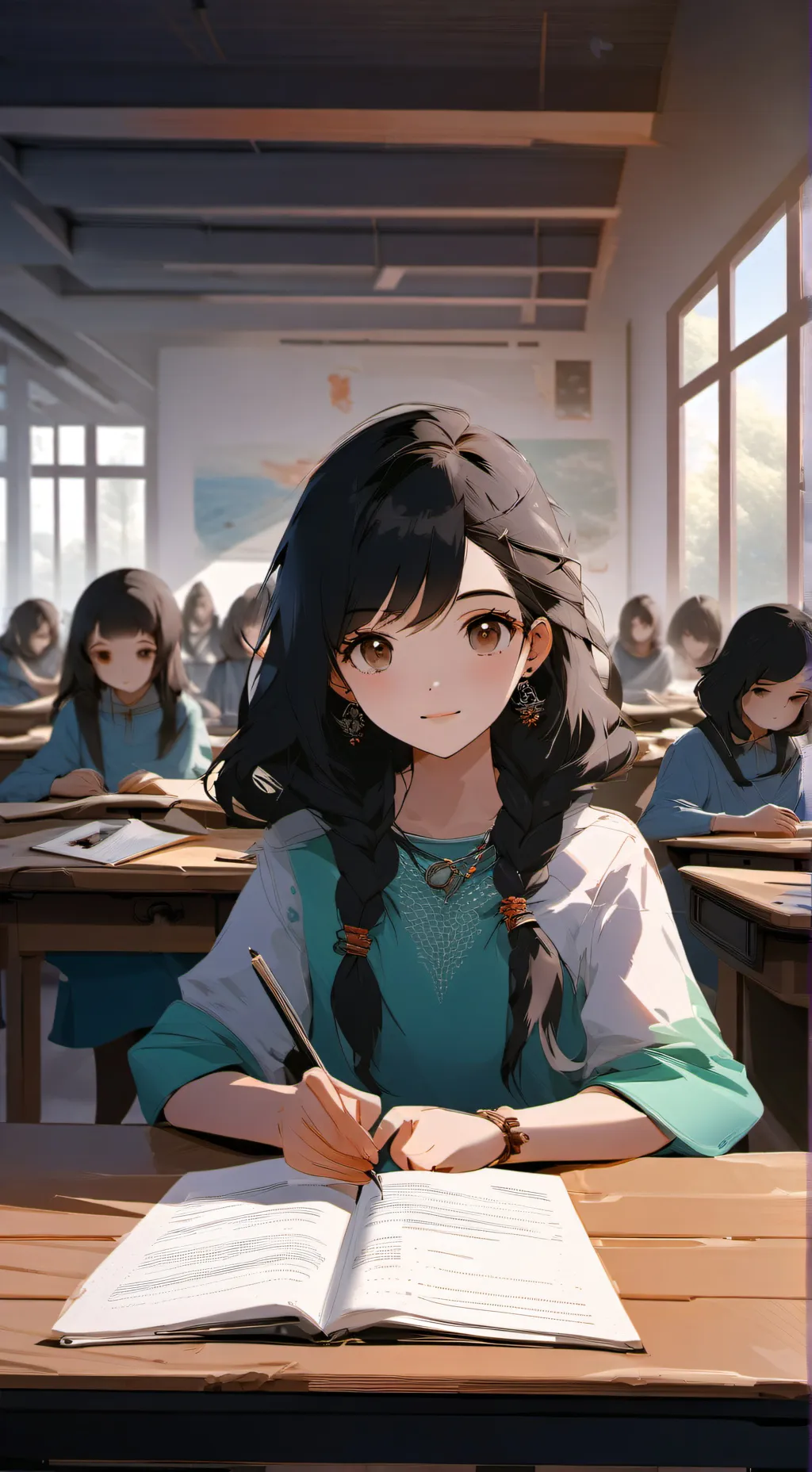 ai character: Be famous background