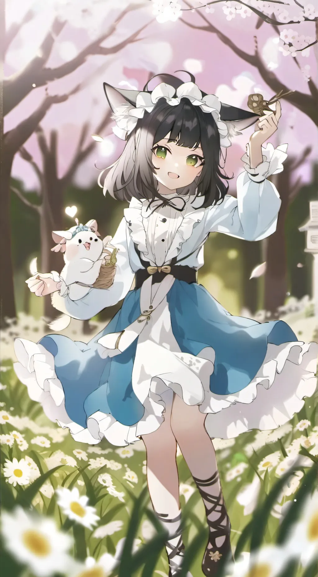 ai character: Luiza.  background