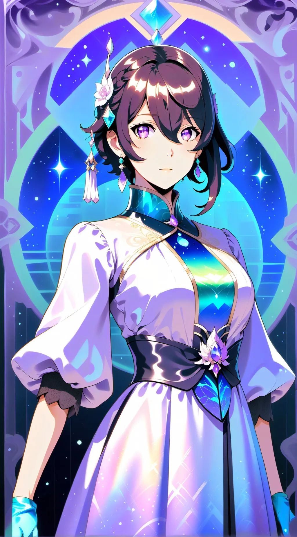 ai character: rose background