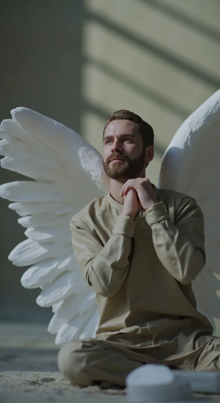 ai character: THE ANGEL 😇  background