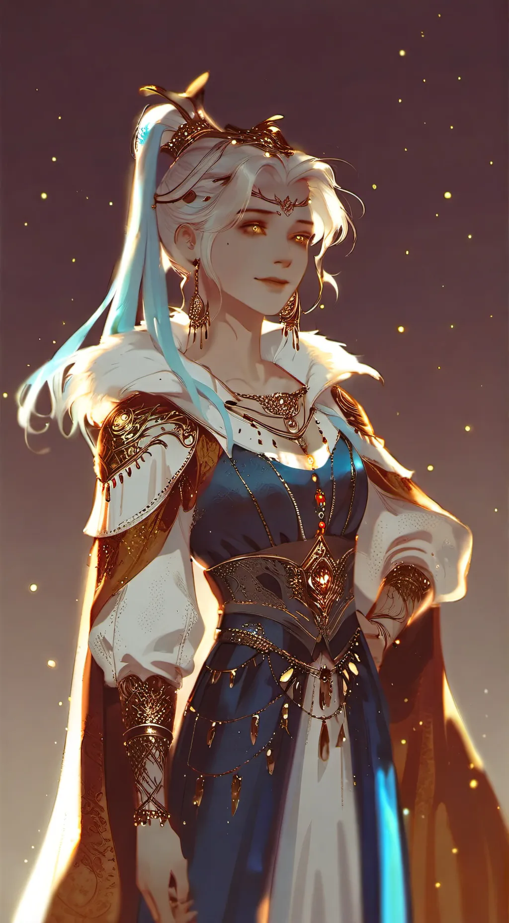 ai character: Моника  background