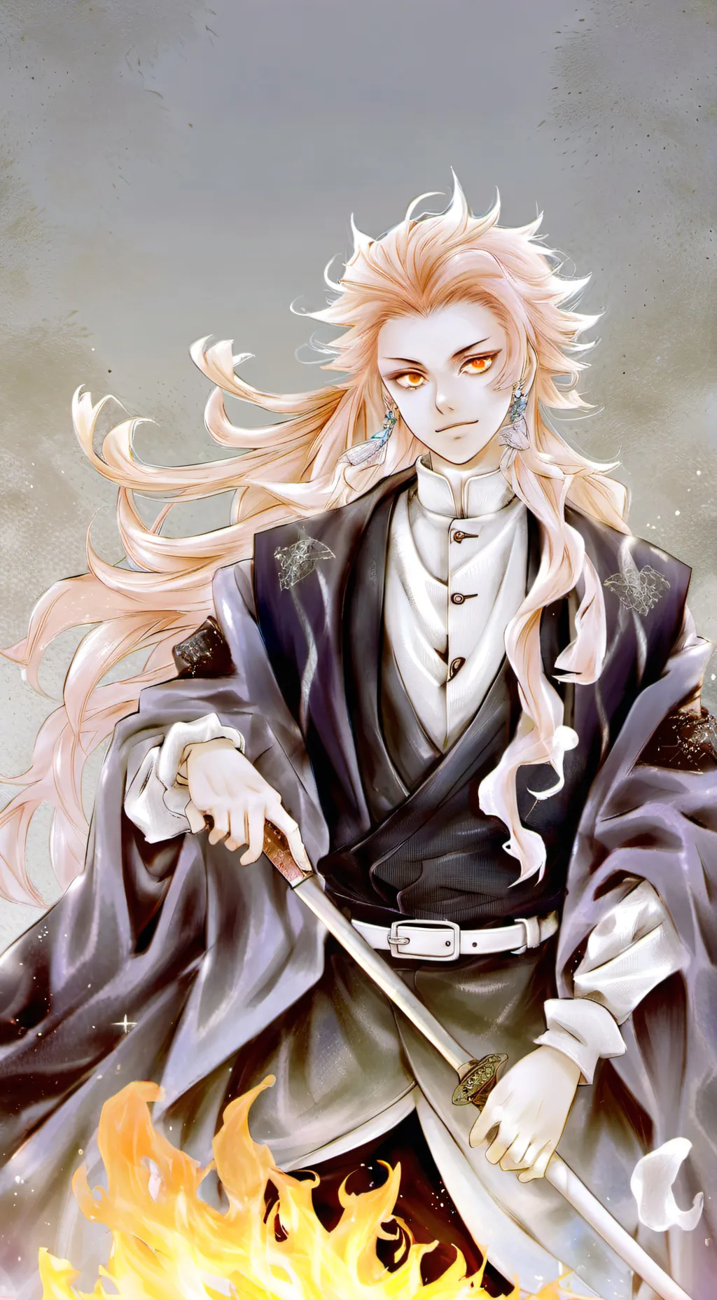 ai character: Kyojuro Rengoku !! background