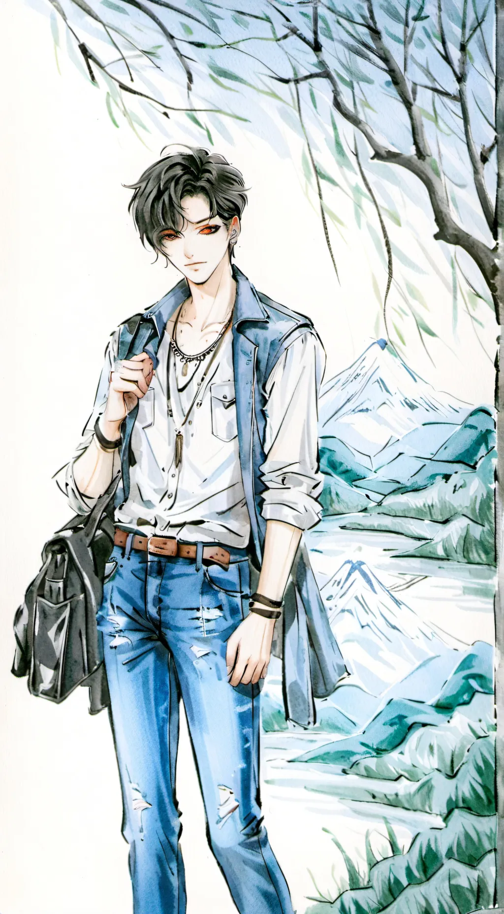 ai character: magia background