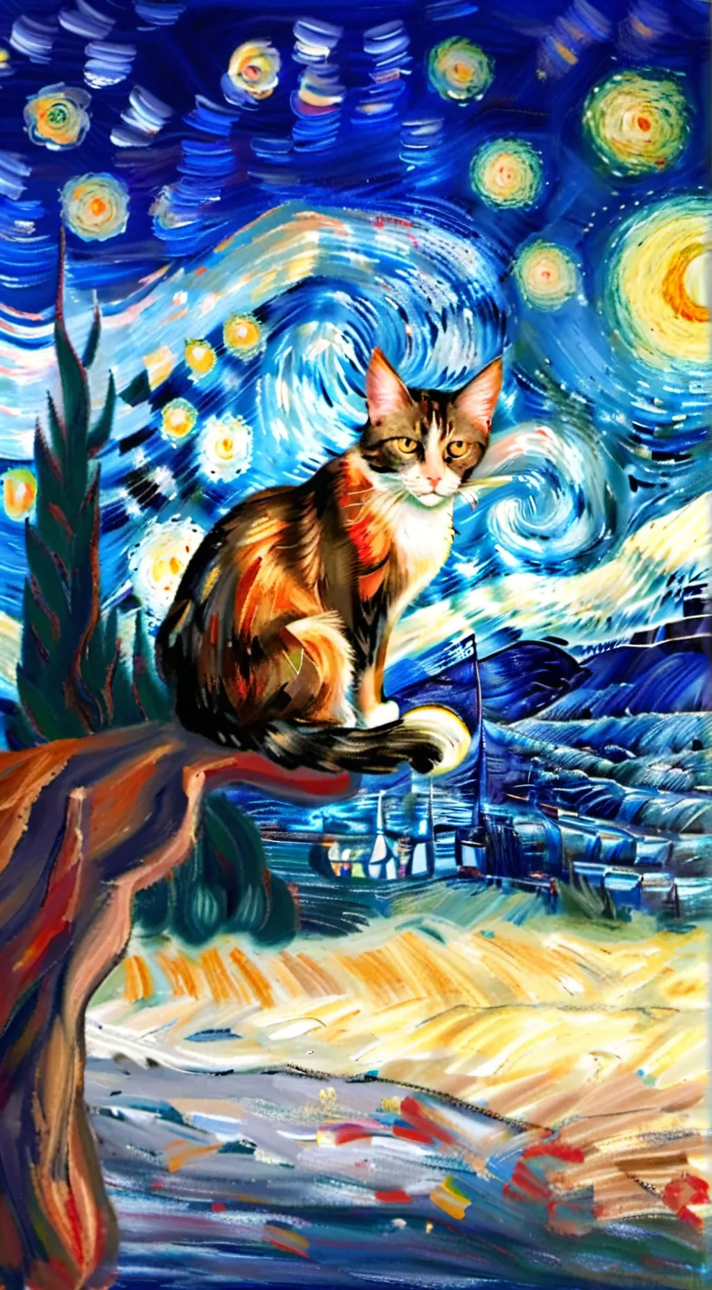 ai character: poor ragdoll cat background