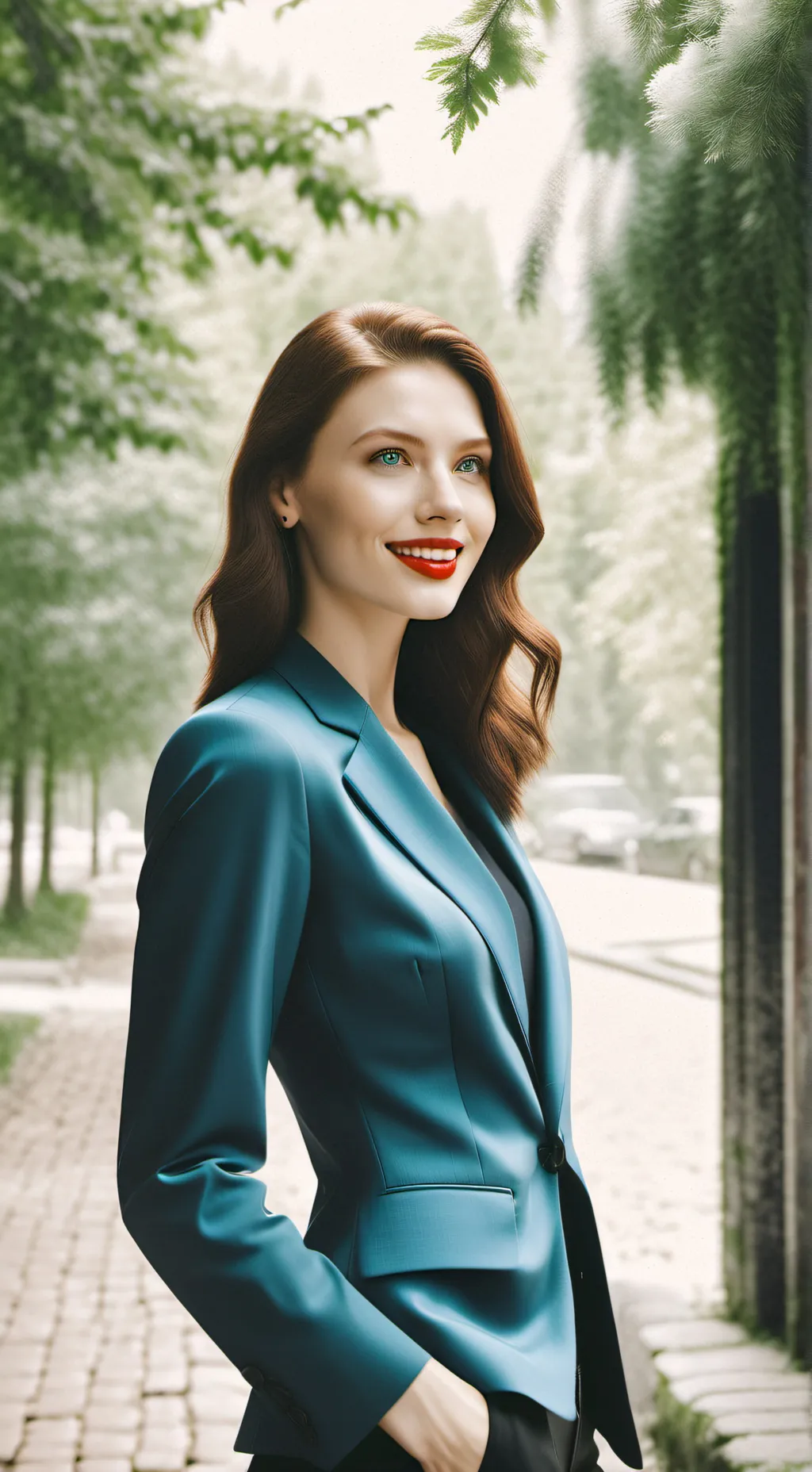 ai character: Cool Katie background