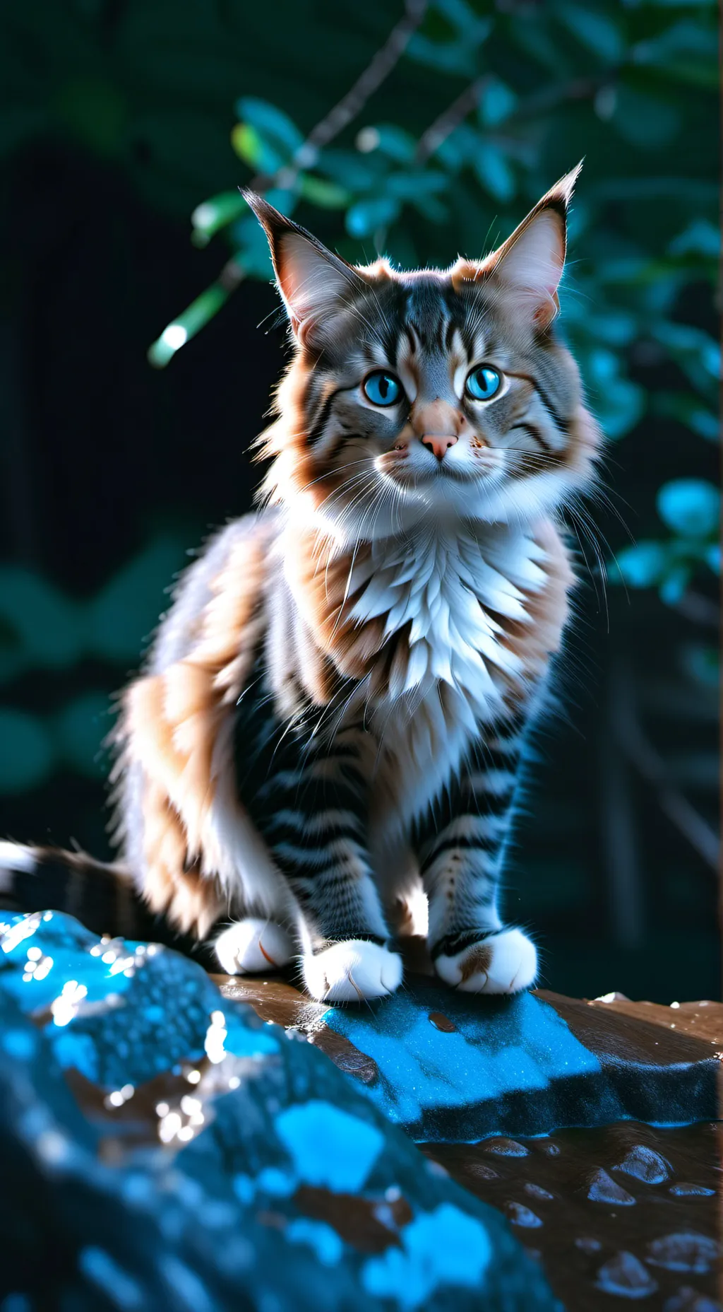 ai character: poor ragdoll cat background