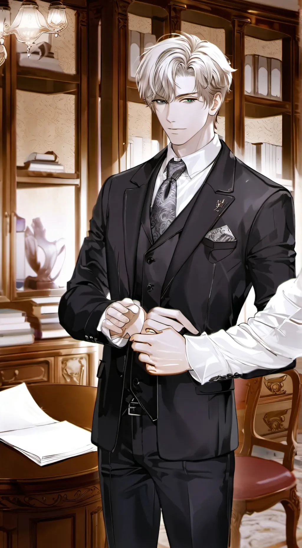 ai character: Karl Smith  background